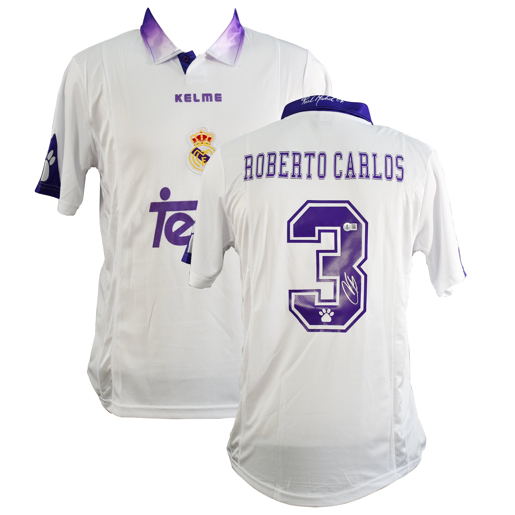 Roberto Carlos Signed Real Madrid Jersey