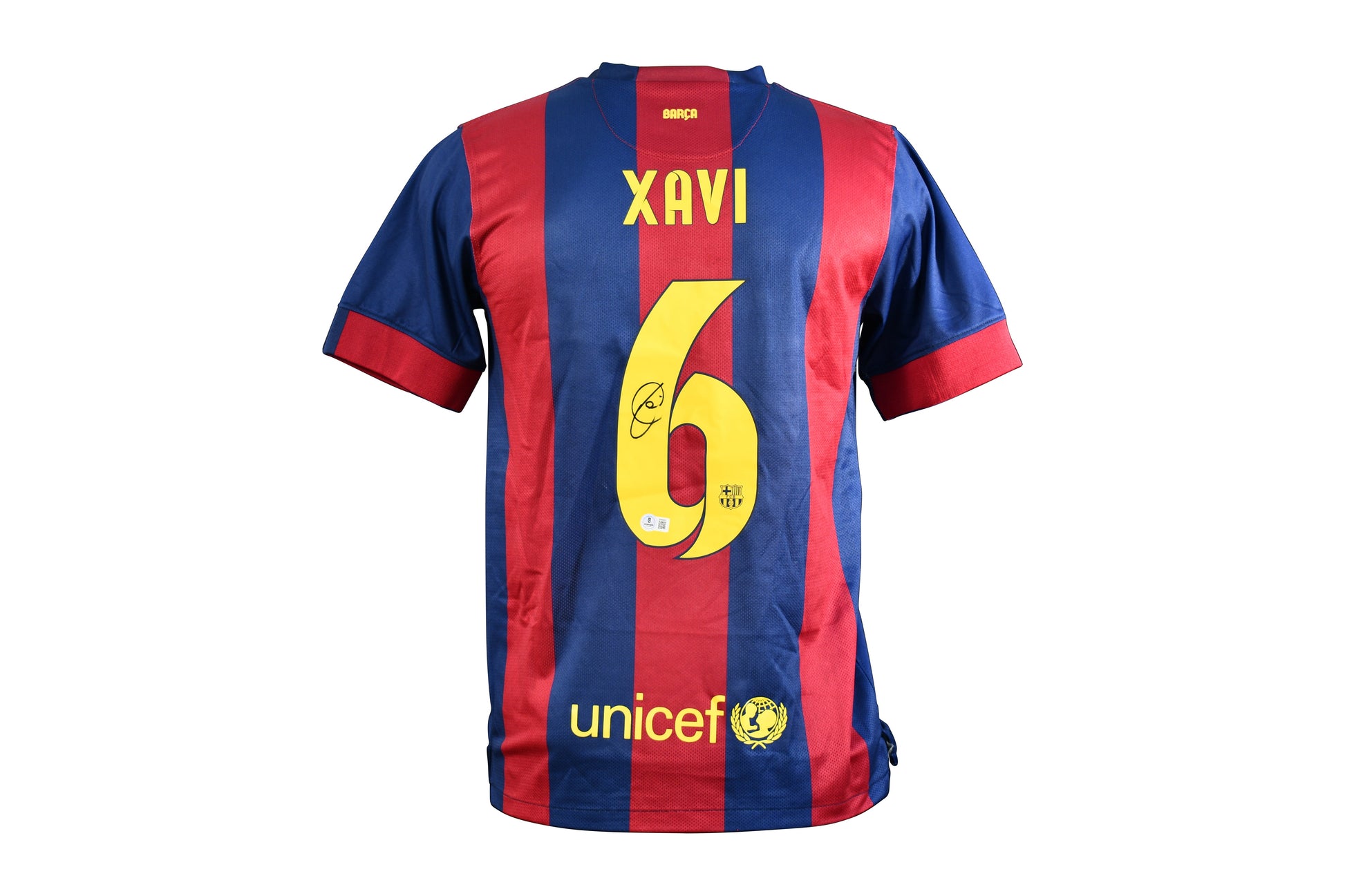 Xavi Hernandez Signed FC Barcelona Authentic Jersey Certified by Beckett authentic-signatures