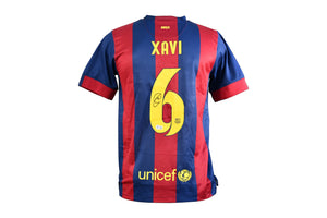 Xavi Hernandez Signed FC Barcelona Authentic Jersey Certified by Beckett authentic-signatures