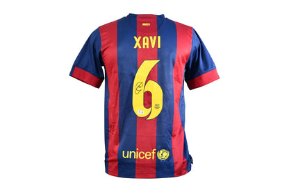 Xavi Hernandez Signed FC Barcelona Authentic Jersey Certified by Beckett authentic-signatures
