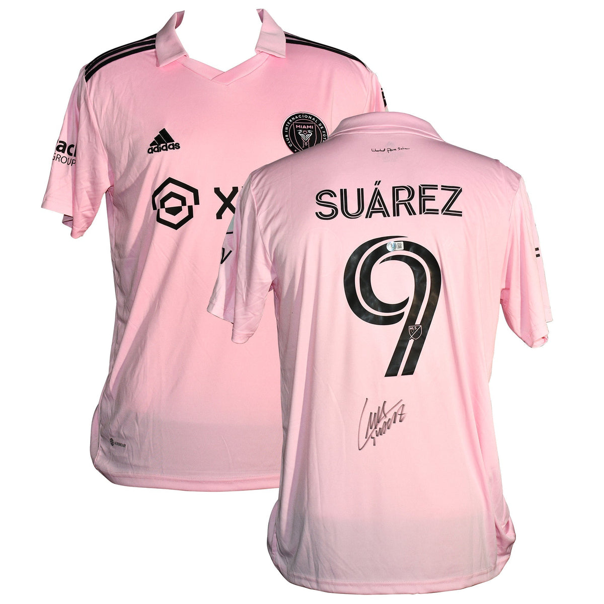 Luis Suarez Signed Away 2024 Inter Miami Jersey, Certified by Beckett authentic-signatures Football Authentic Signatures