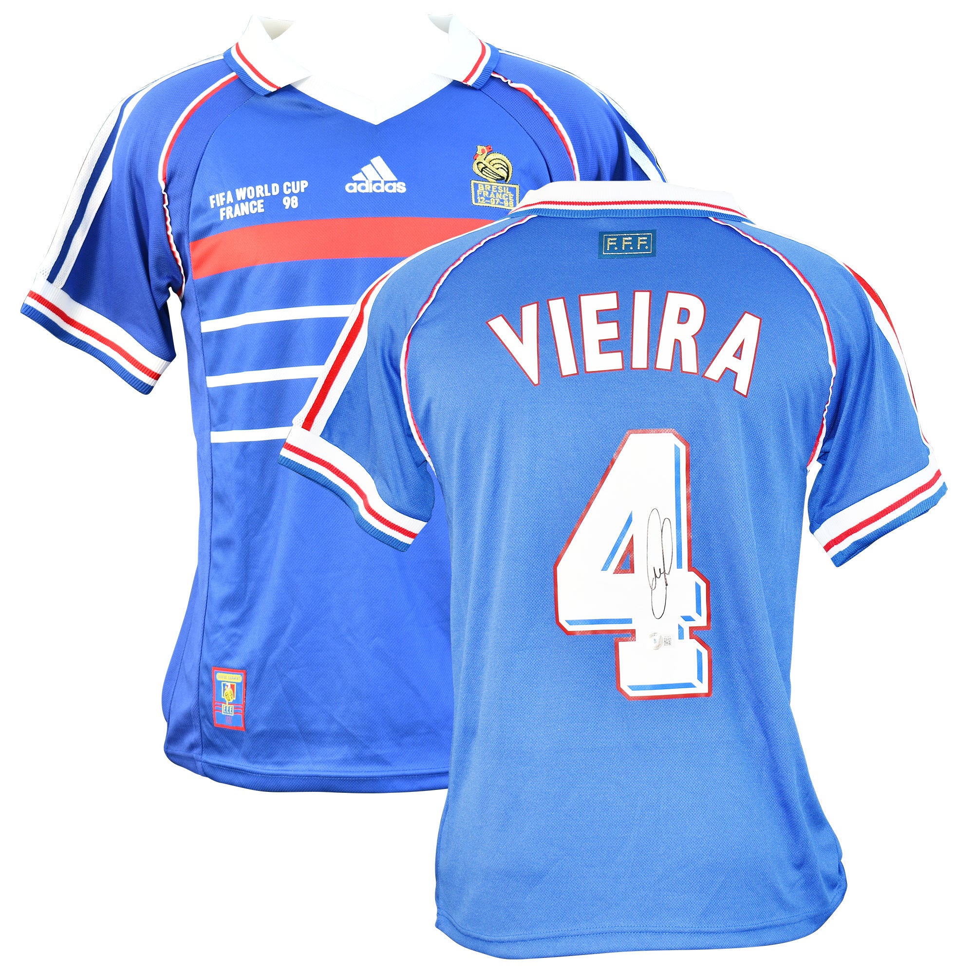Patrick Vieira Signed France Jersey