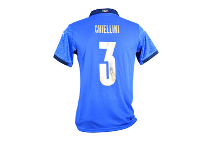 Giorgio Chiellini Signed Italy Authentic Jersey Certified by Beckett authentic-signatures