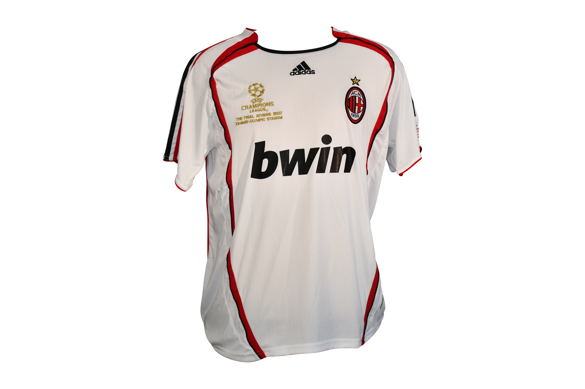 Kaka AC Milan  Signed Authentic Jersey Certified by Beckett from the 2007 Champions League Final authentic-signatures