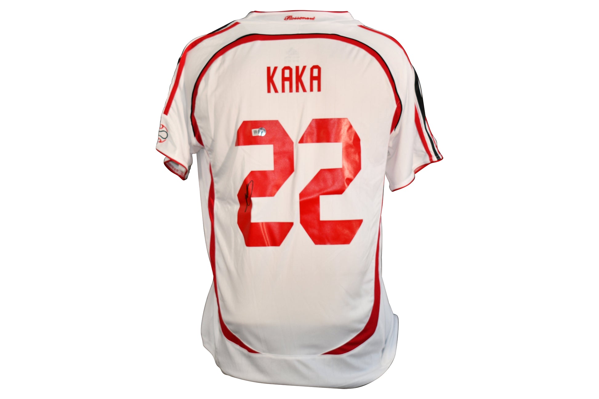 Kaka AC Milan  Signed Authentic Jersey Certified by Beckett from the 2007 Champions League Final authentic-signatures