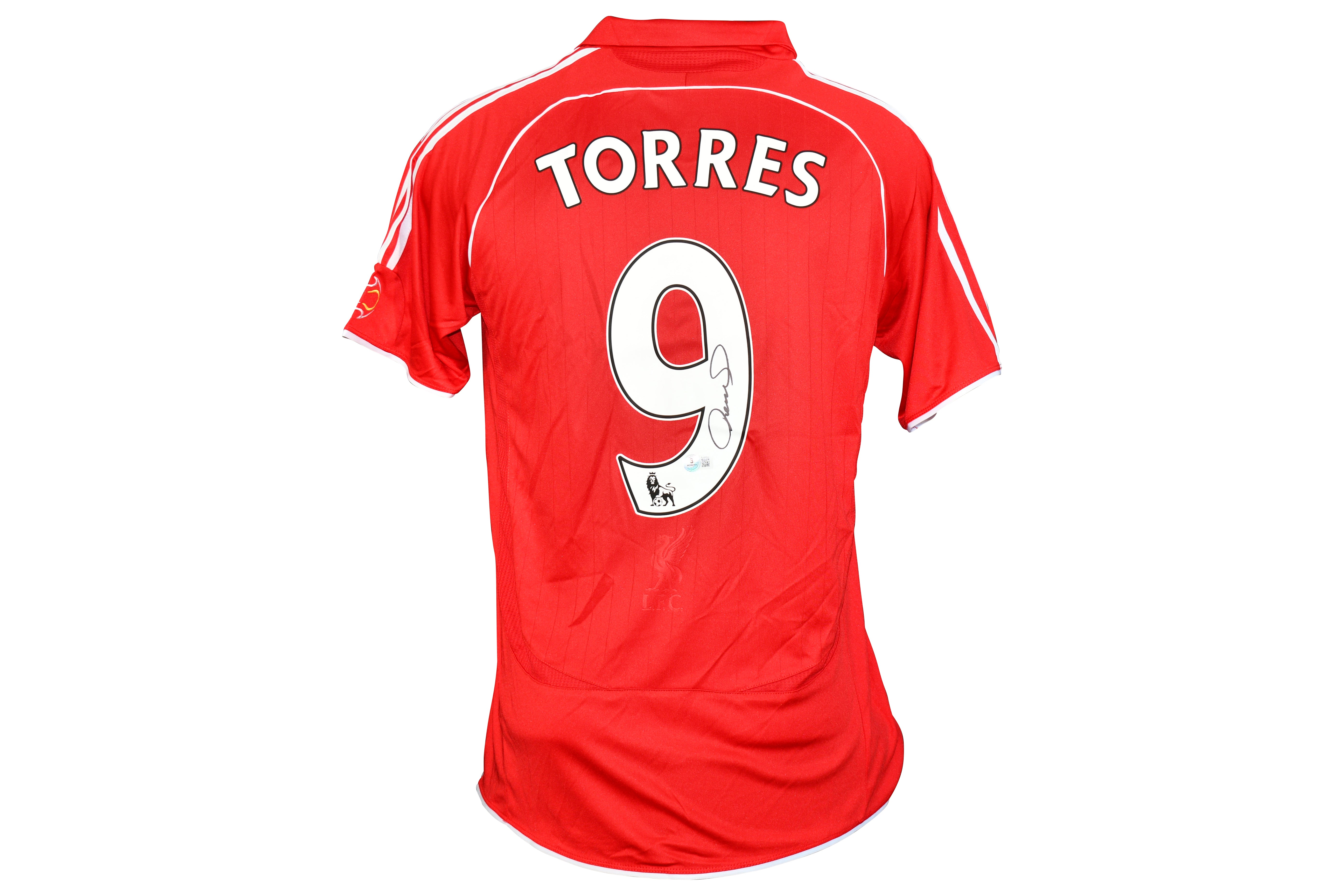 Fernando Torres Signed Liverpool Adidas Authentic 2007 UCL Final Jersey