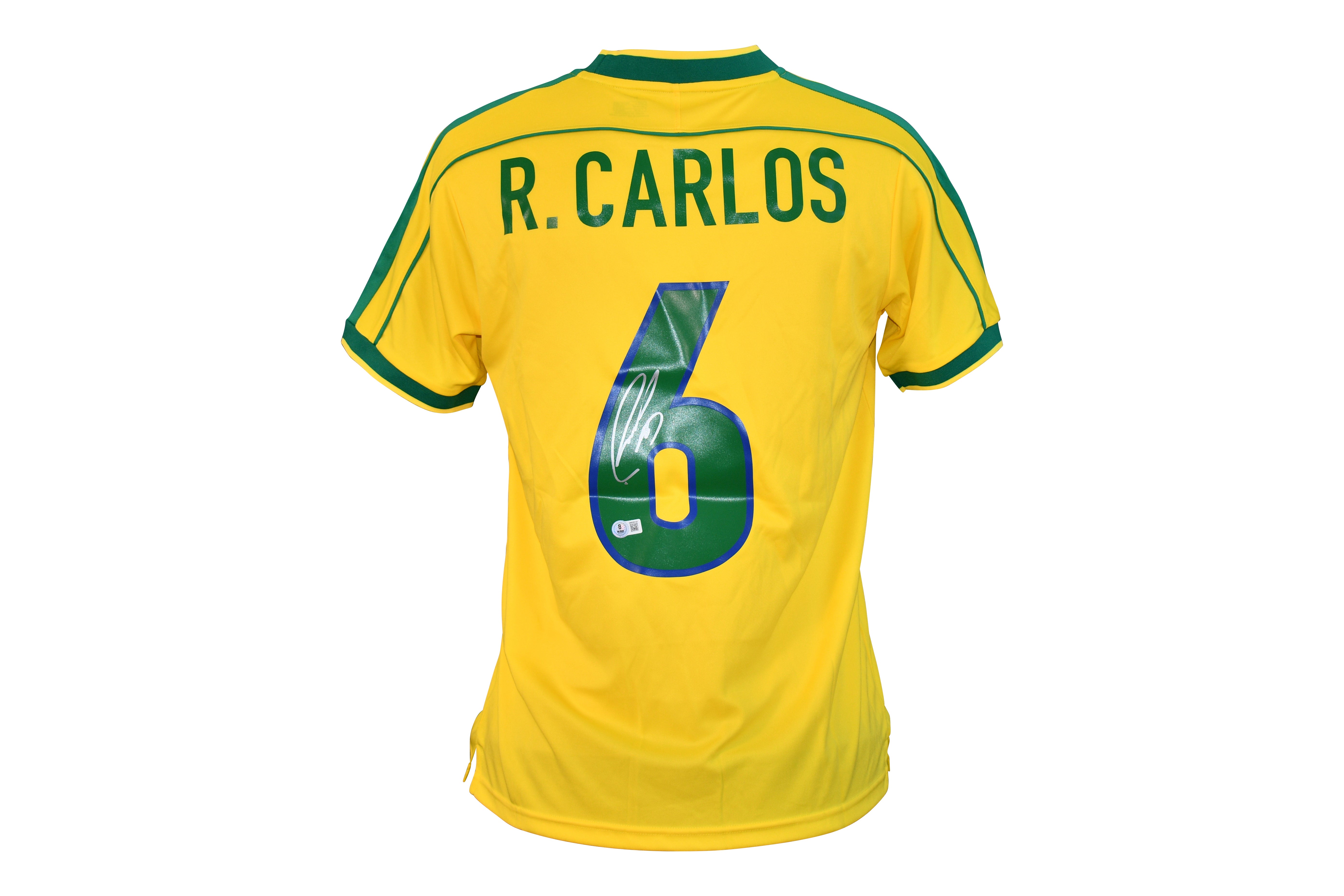 Roberto Carlos Signed Brazil Nike Authentic Jersey