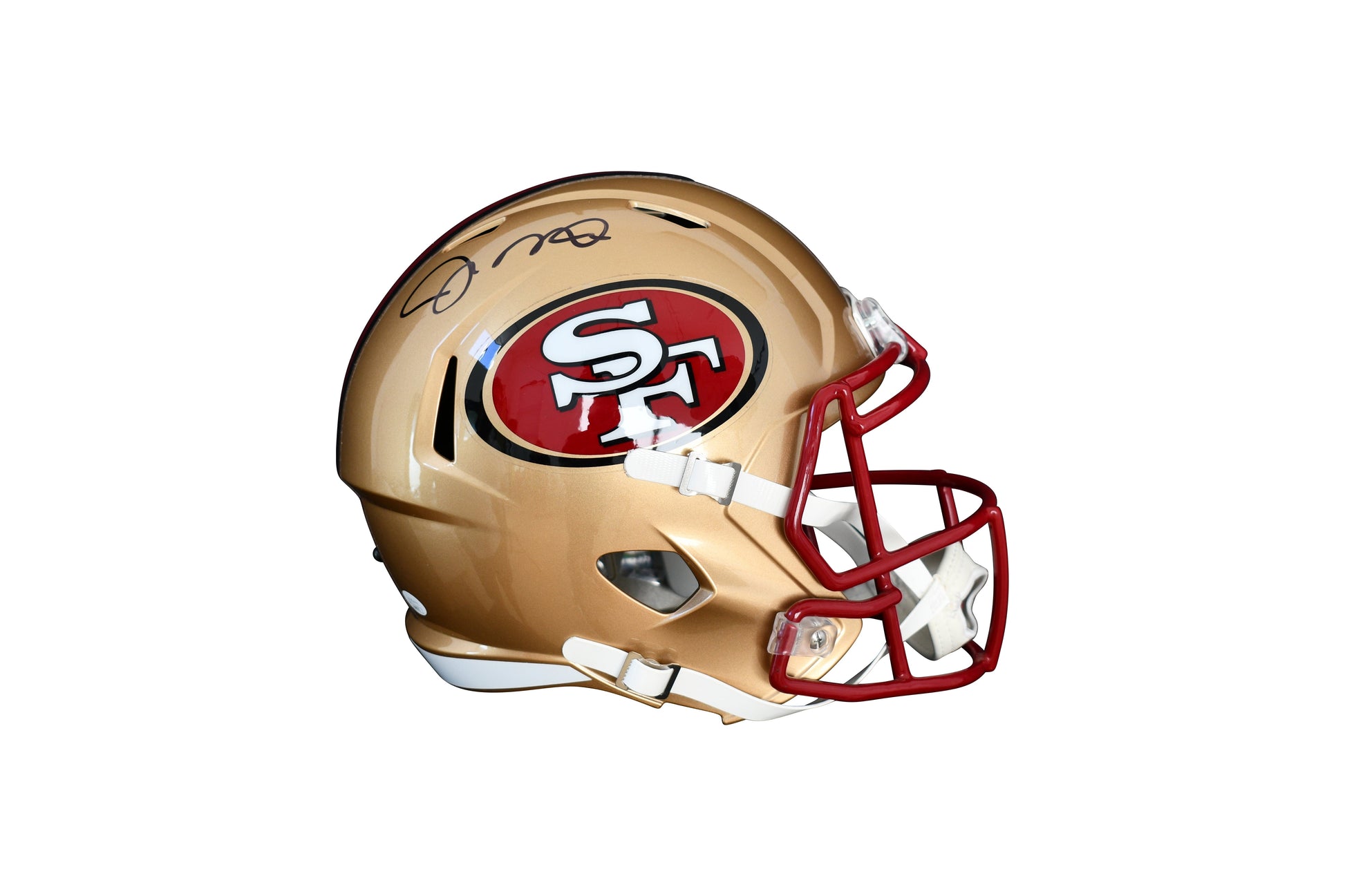 Joe Montana Signed 49ers Full-Size Speed Helmet. Certified by JSA authentic-signatures