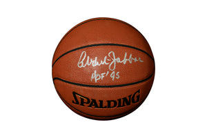 Kareem Abdul-Jabbar Signed NBA Basketball Inscribed "HOF 95" authentic-signatures