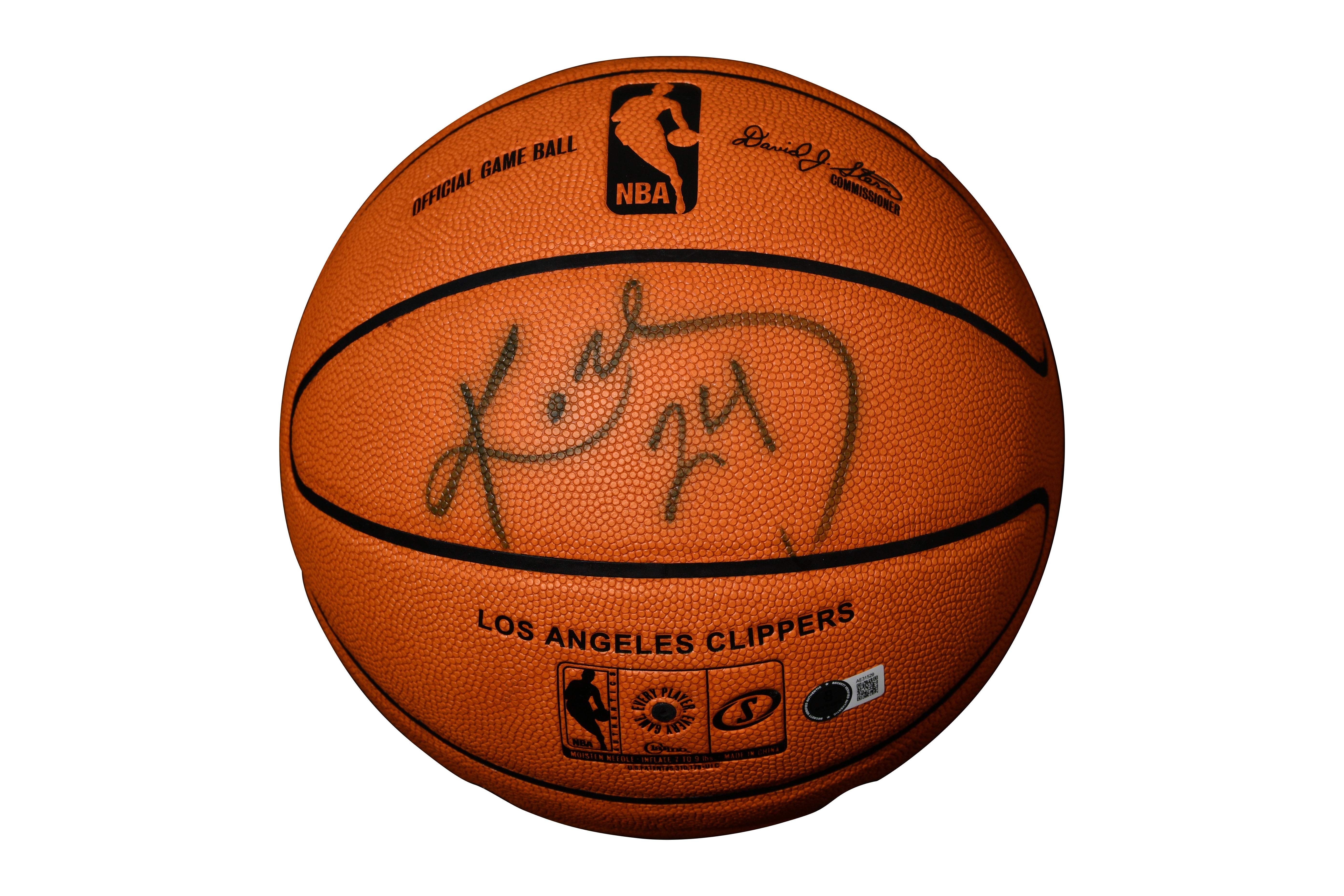 Kobe Bryant Signed NBA Official Game Ball with Rare "24" Jersey Number Inscription