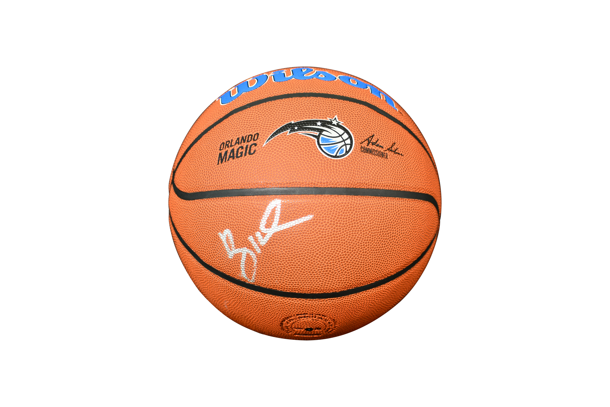 PENNY HARDAWAY SIGNED MAGIC LOGO NBA BASKETBALL authentic-signatures