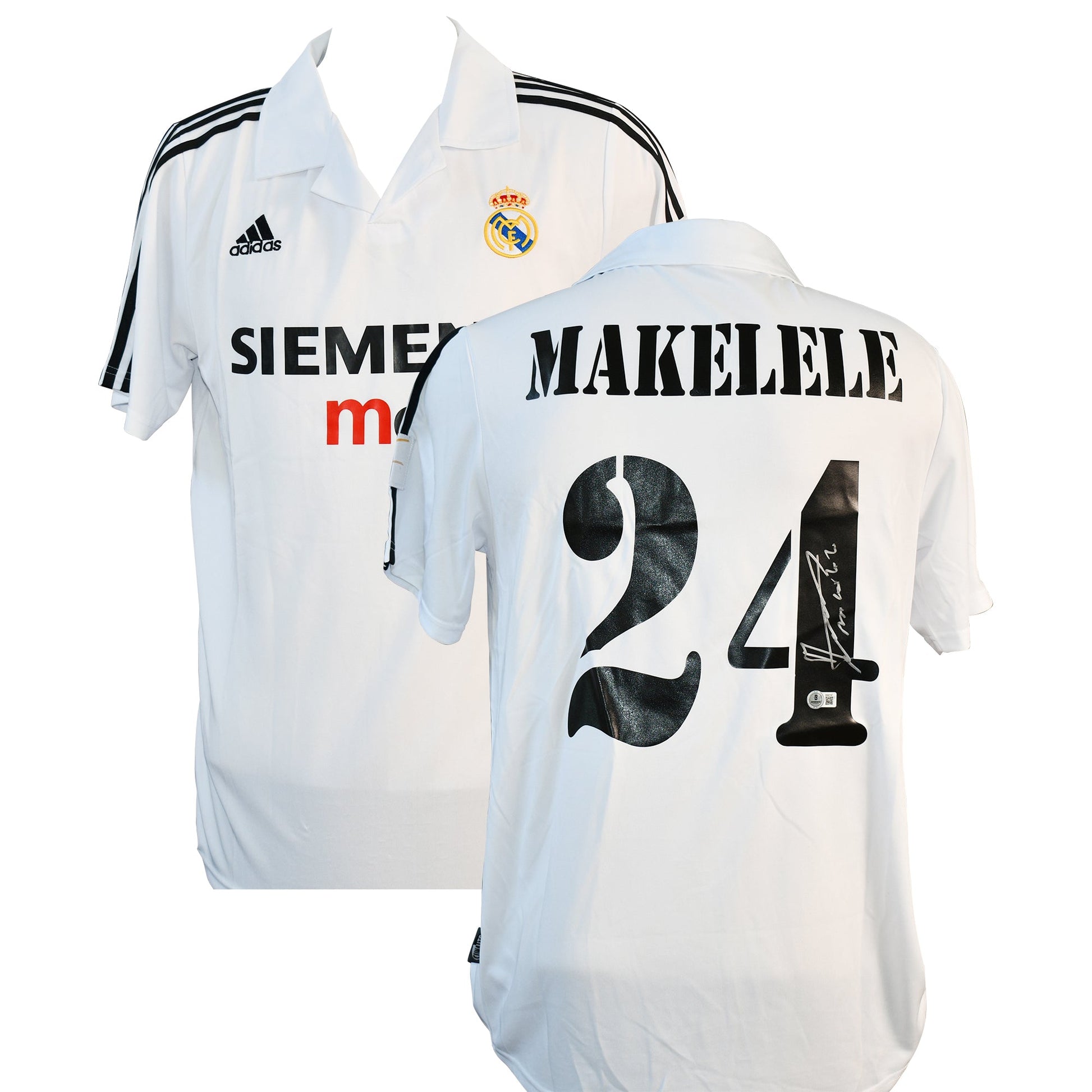 Claude Makélélé Signed Real Madrid Authentic Jersey Certified by Beckett authentic-signatures