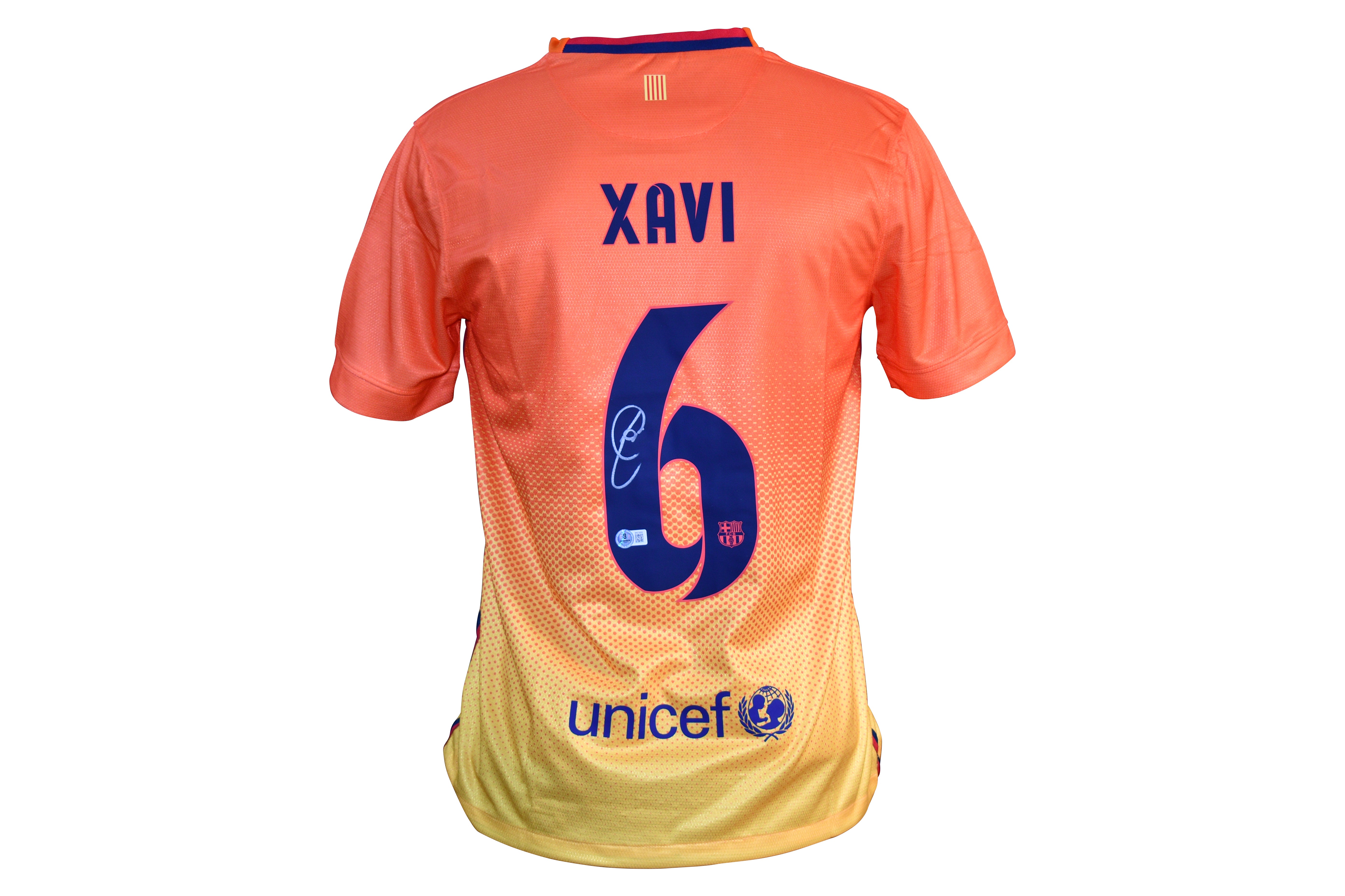 Xavi Hernandez Signed Barcelona Nike Authentic Jersey