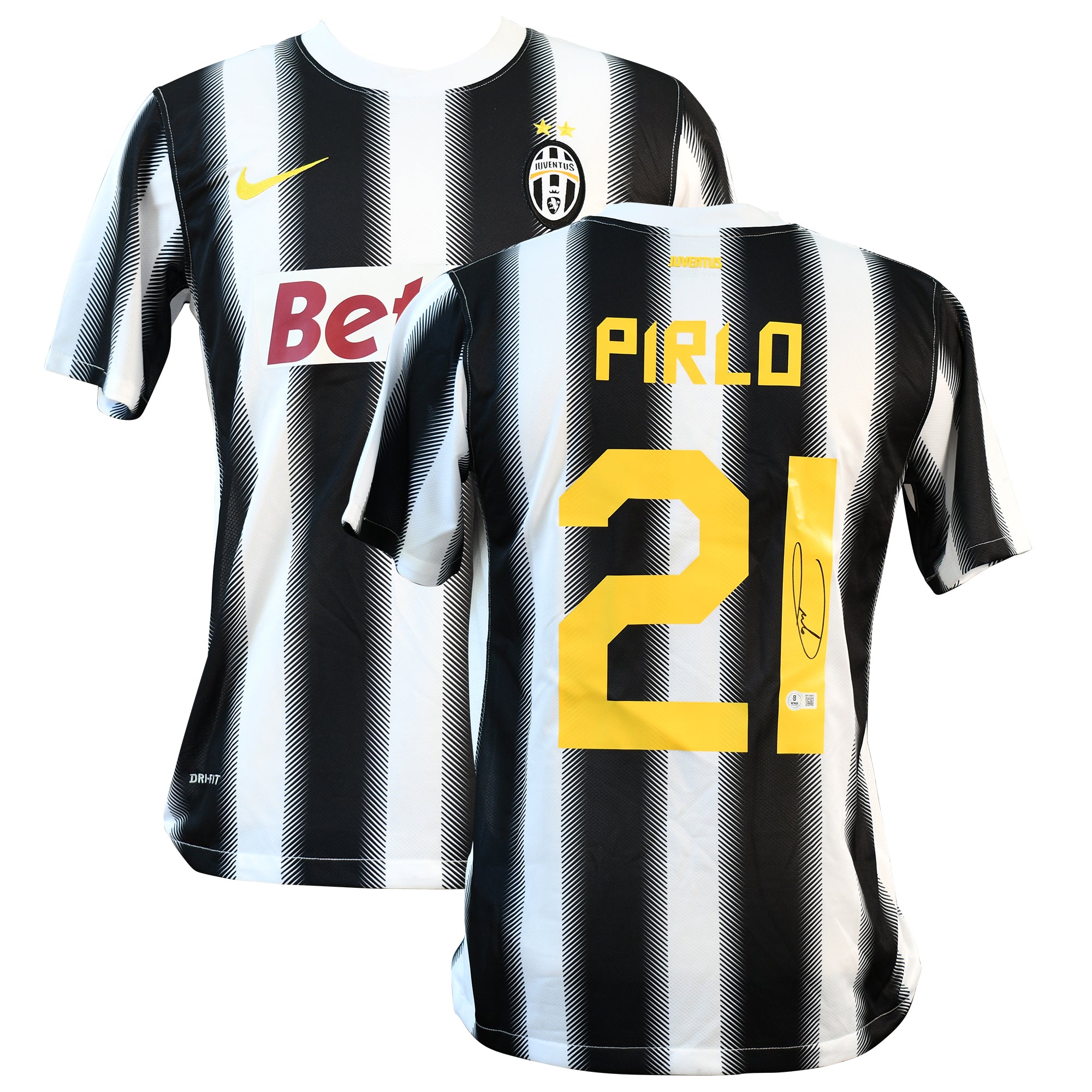 Andrea Pirlo Signed Juventus Nike Authentic Jersey