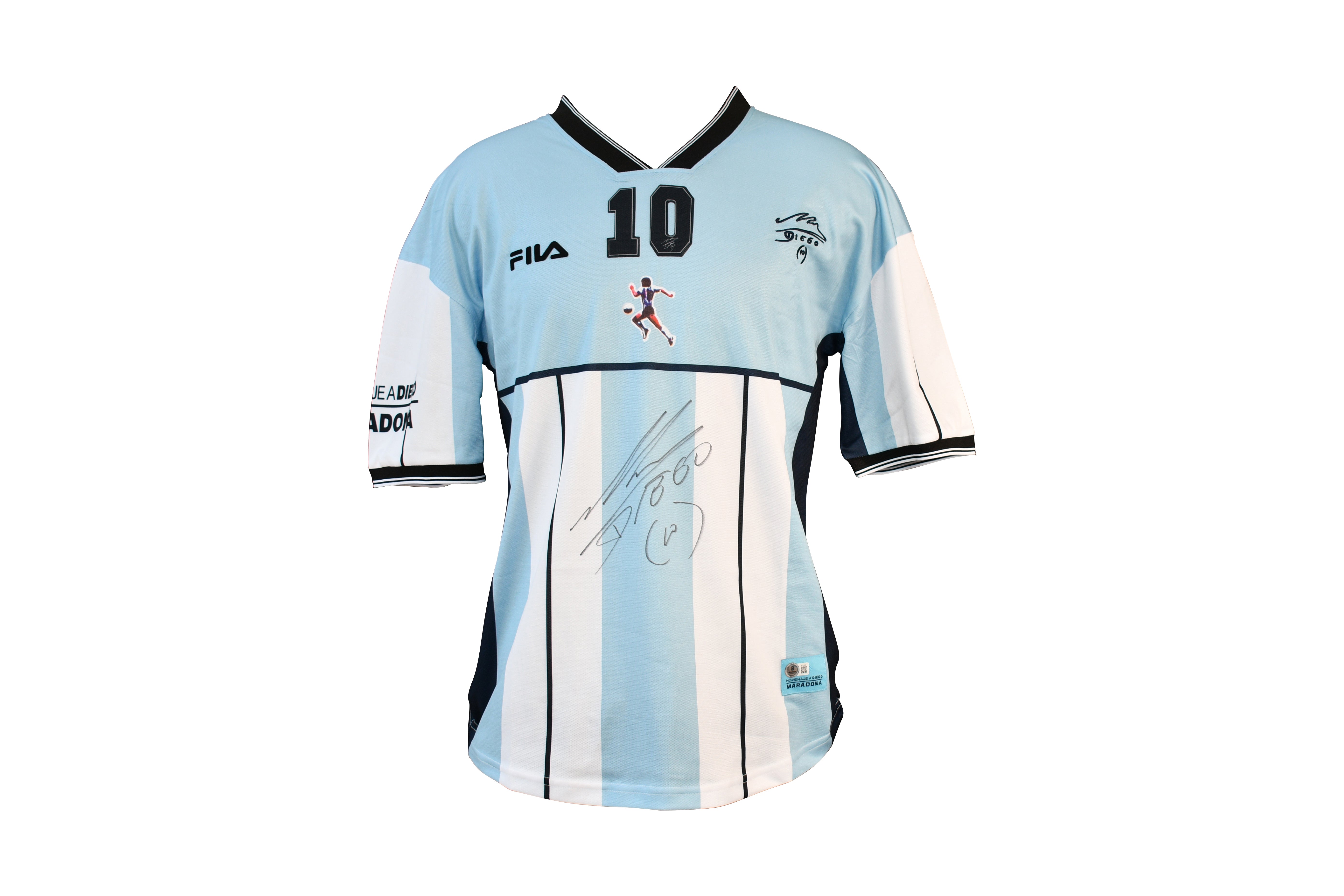 Diego Maradona Signed Jersey Inscribed "Diego"