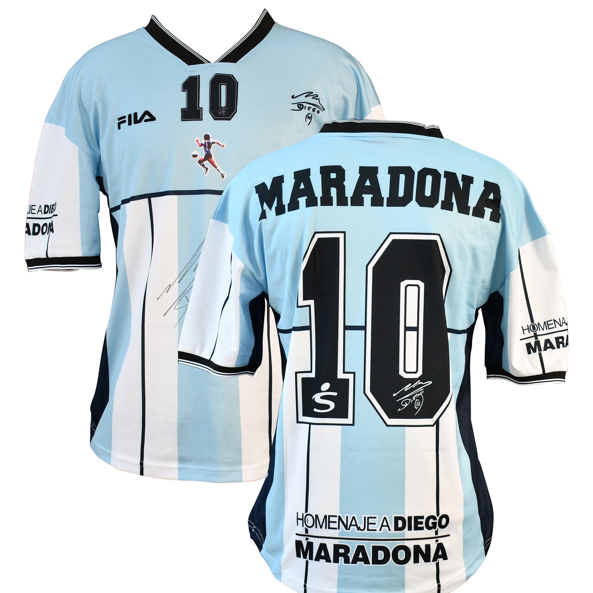 Diego Maradona Signed Jersey Inscribed "Diego" Certified by Beckett authentic-signatures
