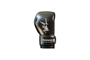 Mike Tyson Signed Hennessy Boxing Glove With Display & Career HighlightPlaque certified by MIKE TYSON HOLOGRAM authentic-signatures