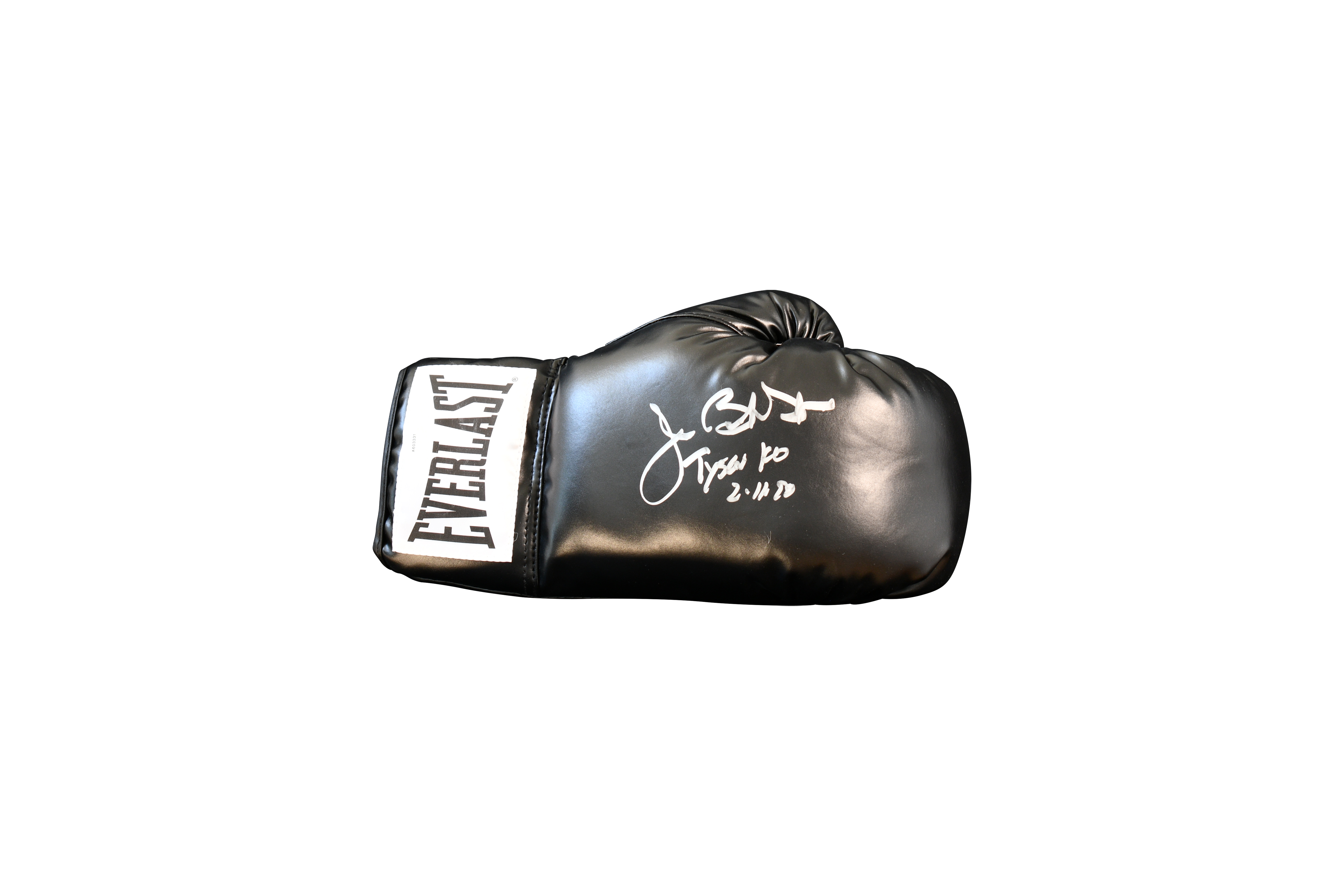 James "Buster" Douglas Signed Title Trim Boxing Trunks Inscribed "Tyson KO 2-11-90"