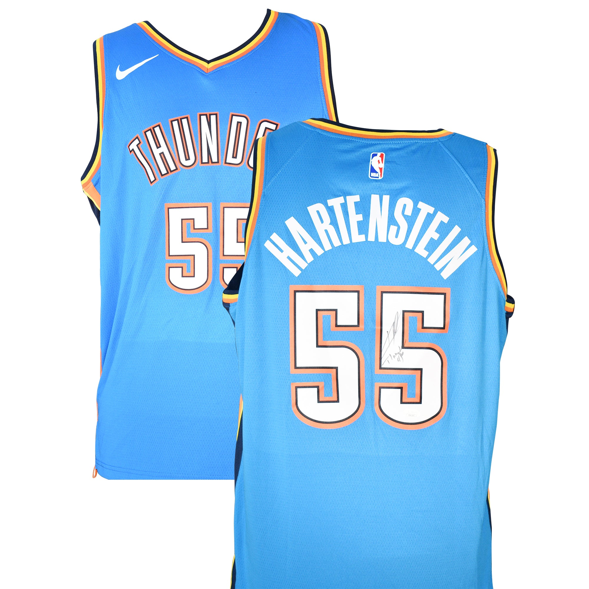 Isaiah Hartenstein Signed Oklahoma City Thunder Nike Authentic Jersey with Inscription