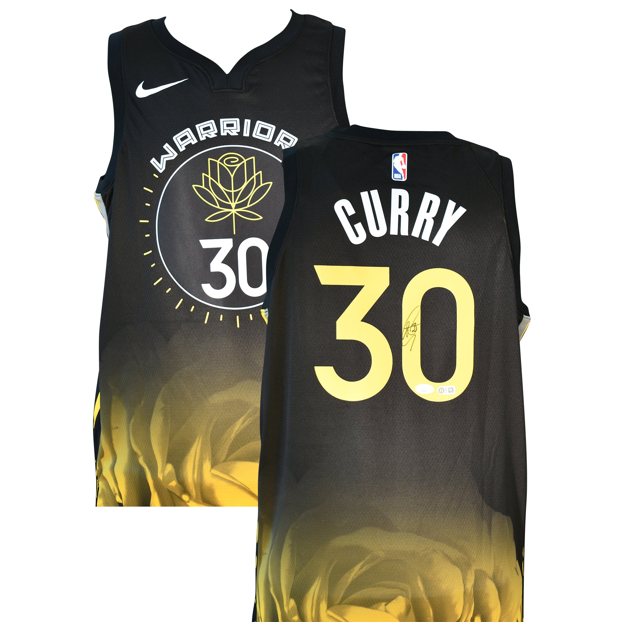 Stephen Curry Signed Warriors Authentic Nike Jersey