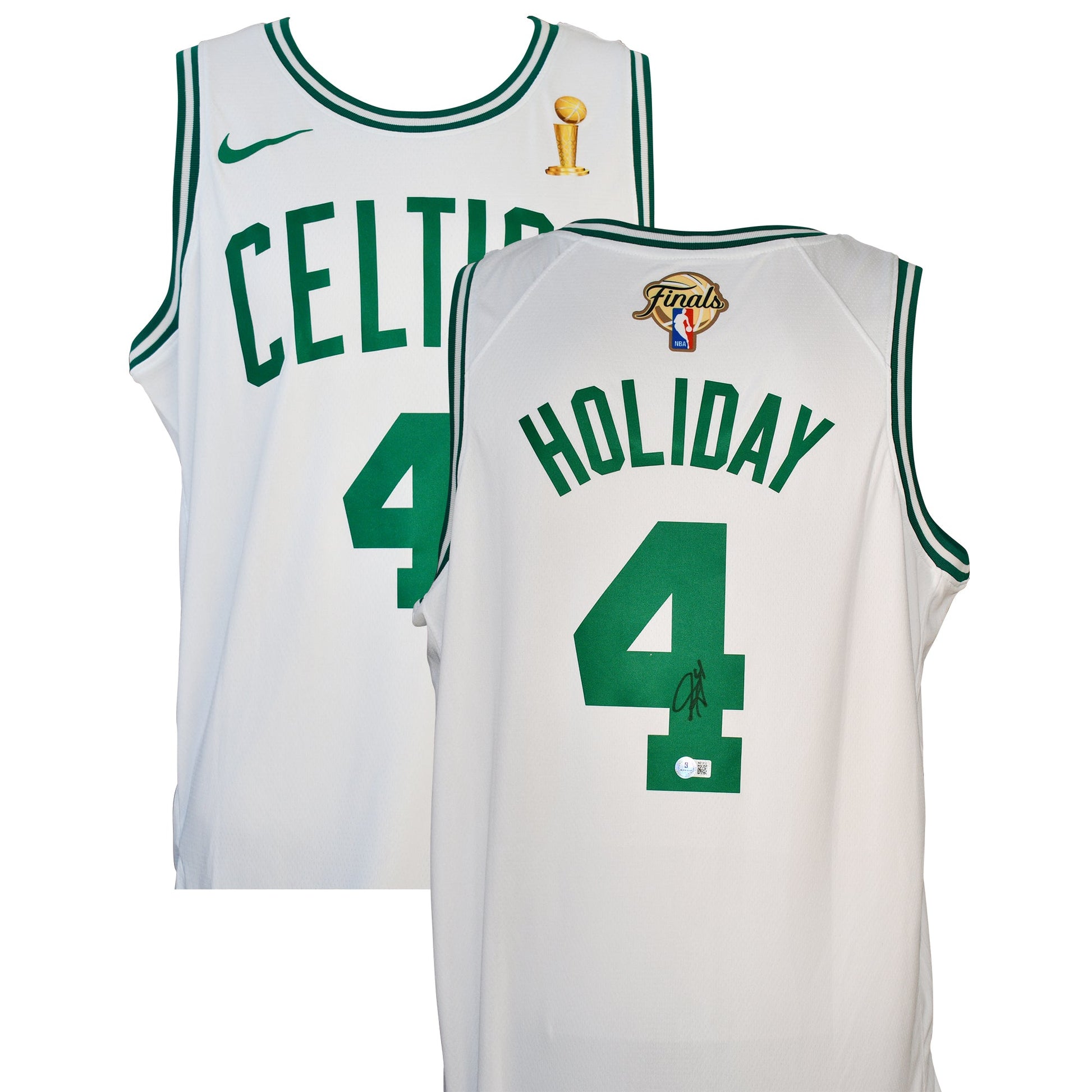 Jrue Holiday Signed Boston Celtics Authentic NBA Finals Jersey Certified by Beckett authentic-signatures