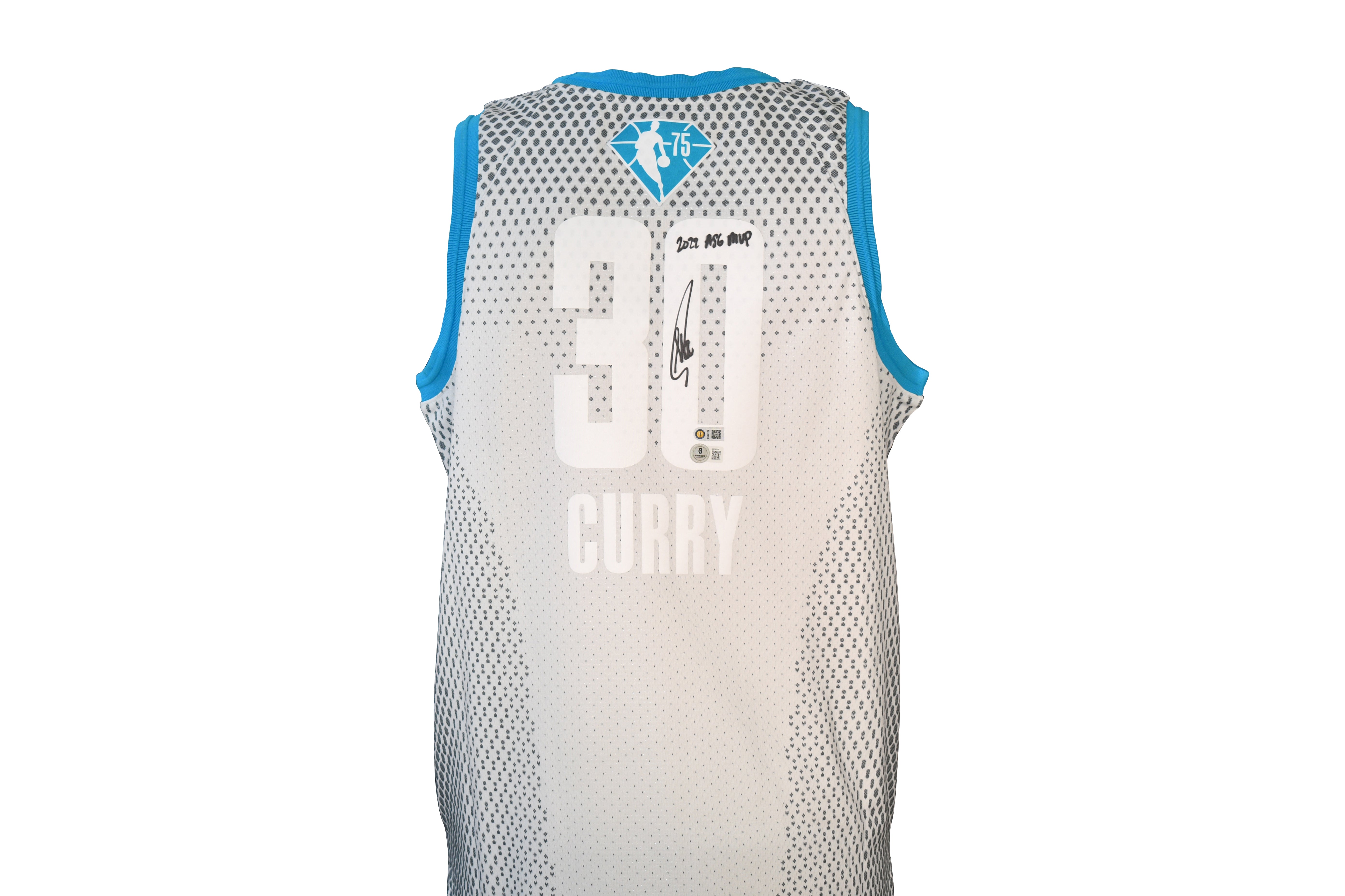 Stephen Curry Signed All-Star Game 75th Anniversary Nike Authentic Jersey Inscribed"2022 ASG MVP"