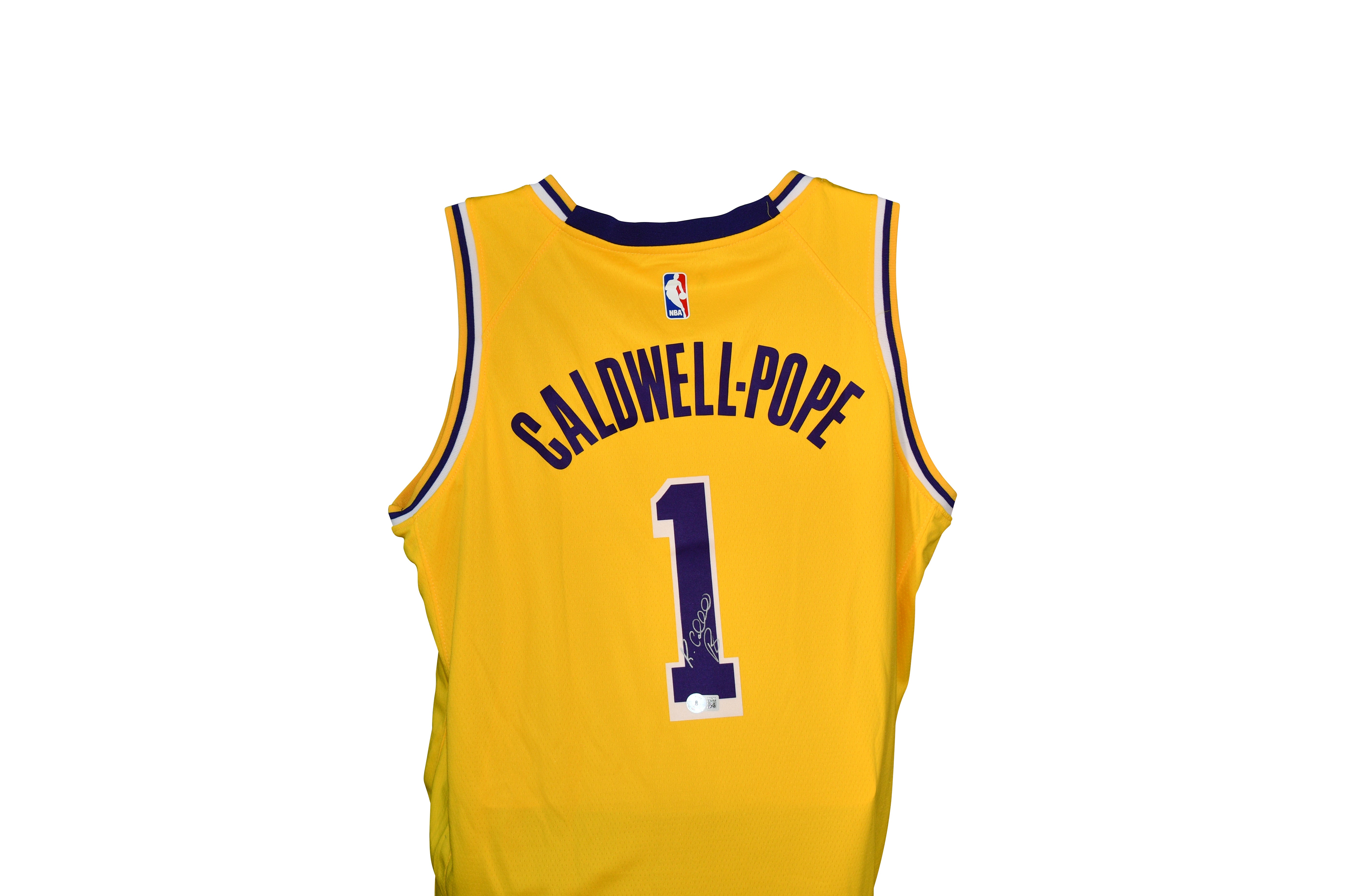 KENTAVIOUS CALDWELL-POPE SIGNED LAKERS JERSEY