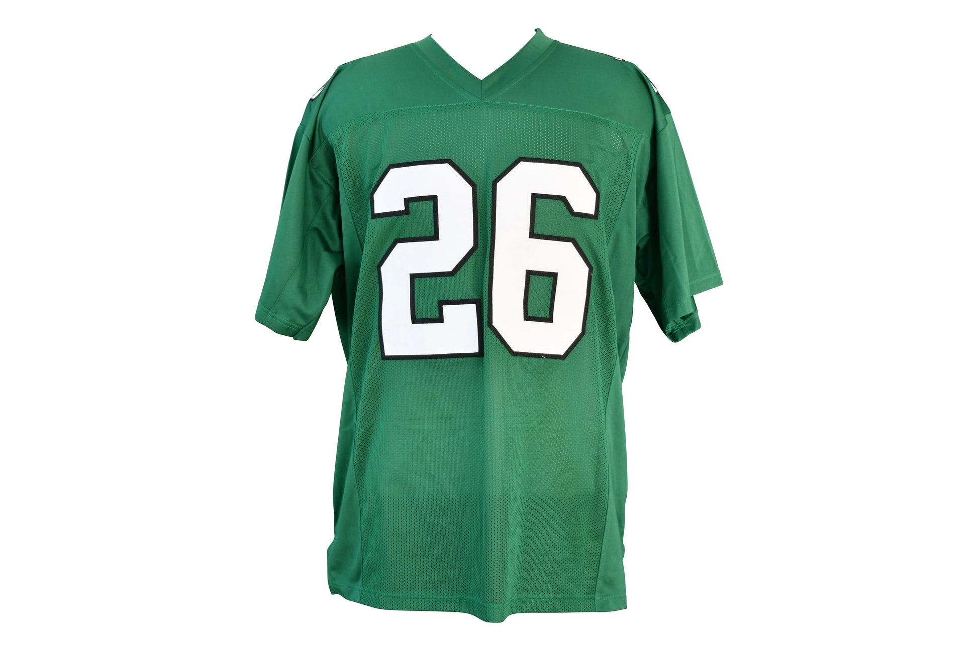 Saquon Barkley Signed Eagles Jersey. Certified by BECKETT authentic-signatures