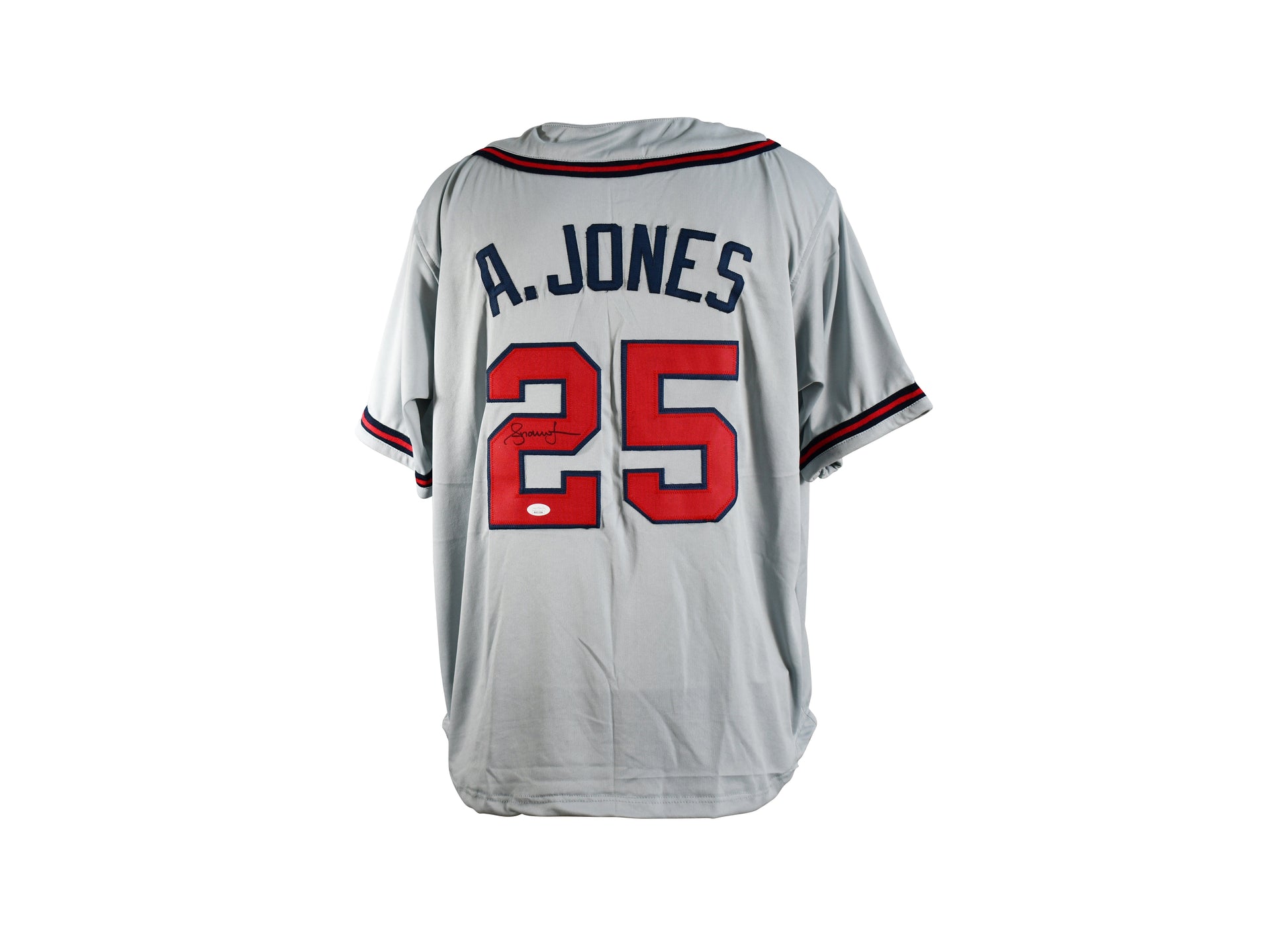 Andruw Jones Signed Atlanta Braves Jersey.Certified by JSA authentic-signatures