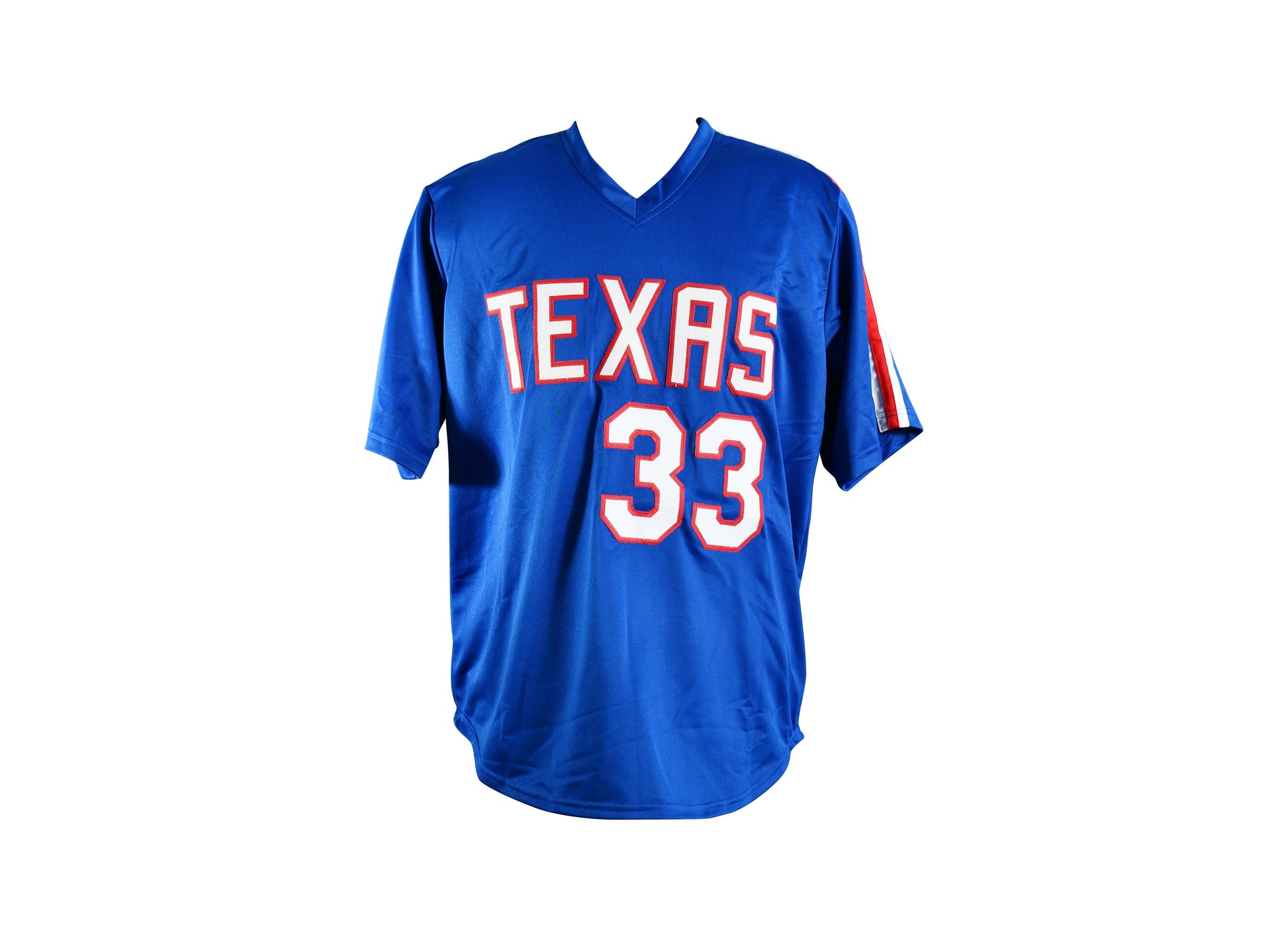 Jose Canseco Signed Texas Rangers Jersey Certified by Beckett authentic-signatures