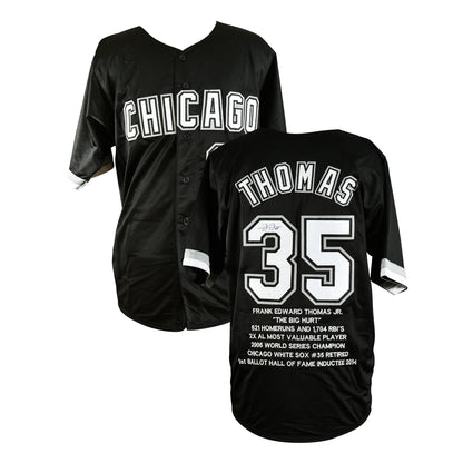 Frank Thomas Signed Chicago White Sox Career Stat Jersey authentic-signatures