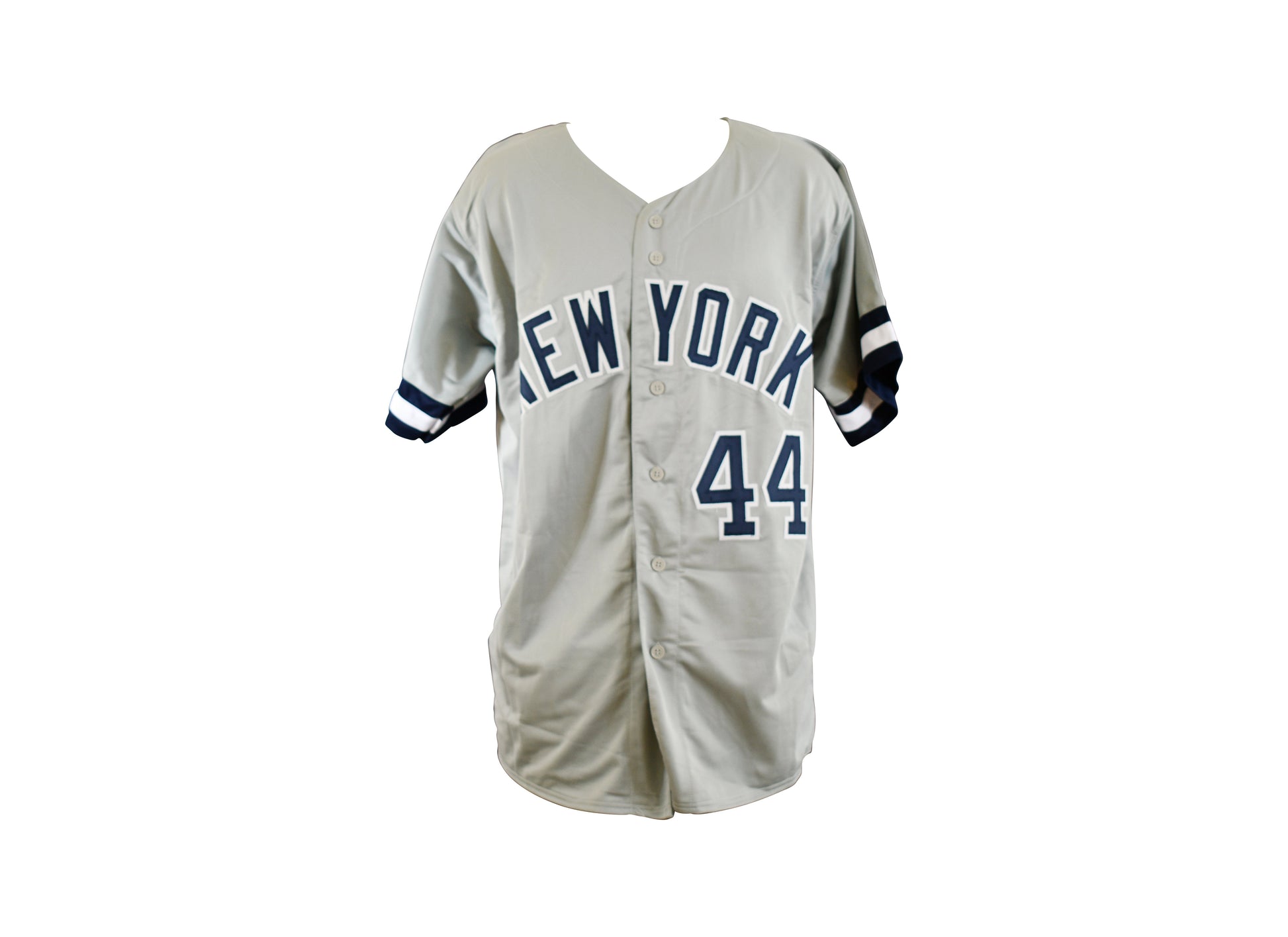 Reggie Jackson Signed New York Yankees Career Highlight Stat Jersey.Certified by JSA authentic-signatures