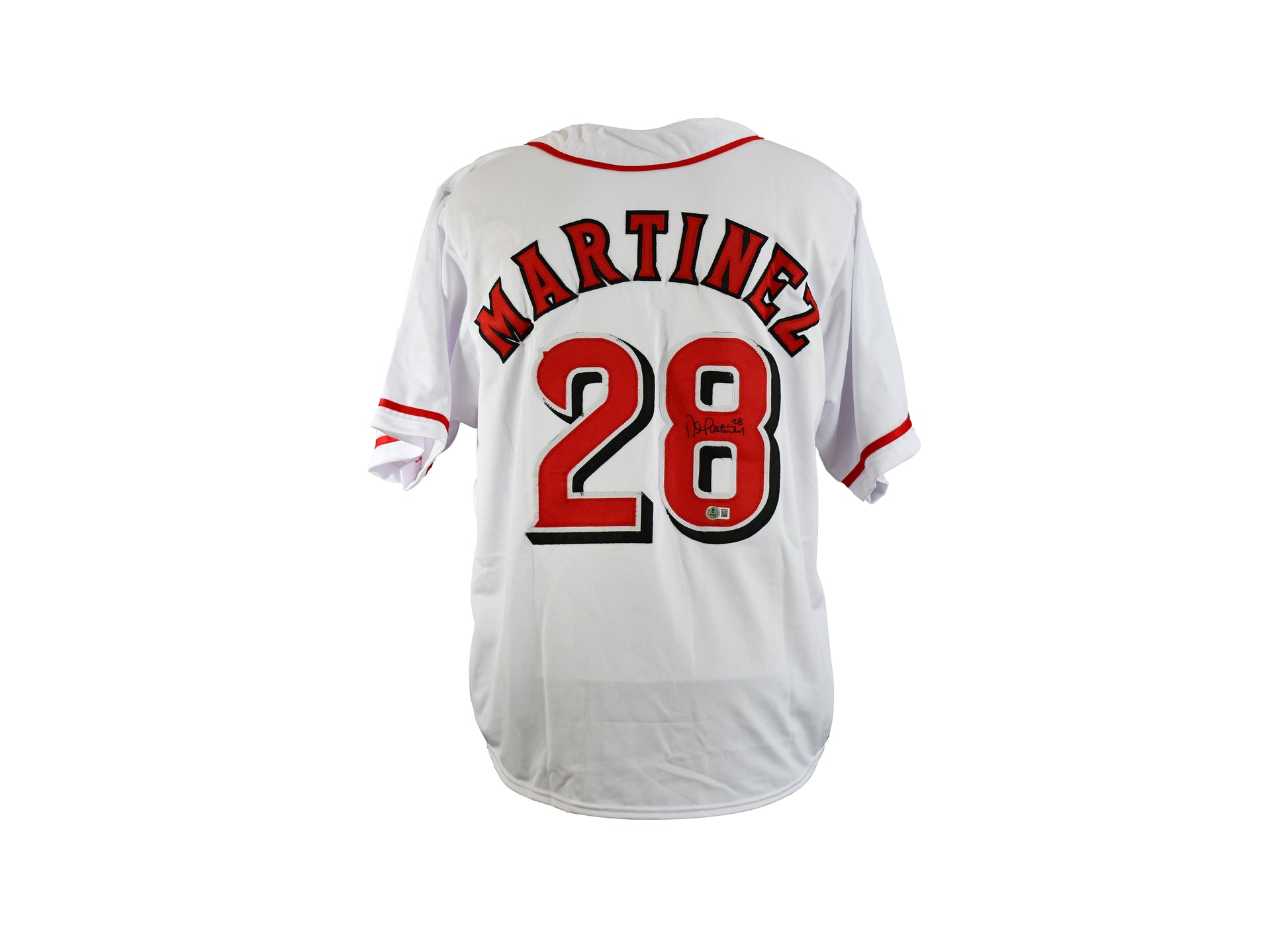 Nick Martinez Signed Cincinnati Reds Jersey.Certified by beckett authentic-signatures