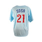 Sammy Sosa Signed Chicago Cubs Jersey.Certified by beckett authentic-signatures