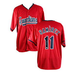 Jose Ramírez Signed Cleveland Guardians Jersey certified by JSA authentic-signatures