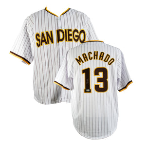 Manny Machado Signed San Diego Padres Jersey.Certified by beckett authentic-signatures