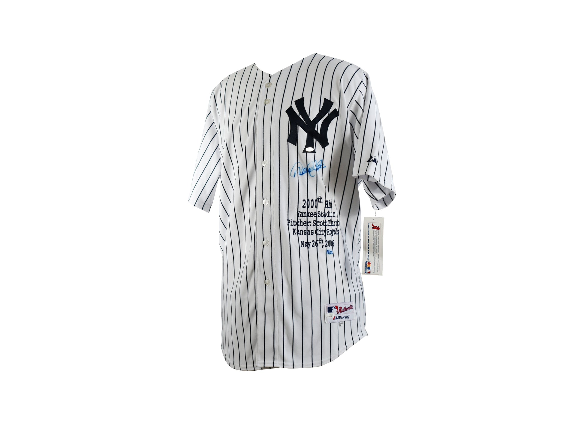 Derek Jeter Signed New York Yankees 2000th Hit Commemorative Jersey #14/22.Certified by JSA authentic-signatures
