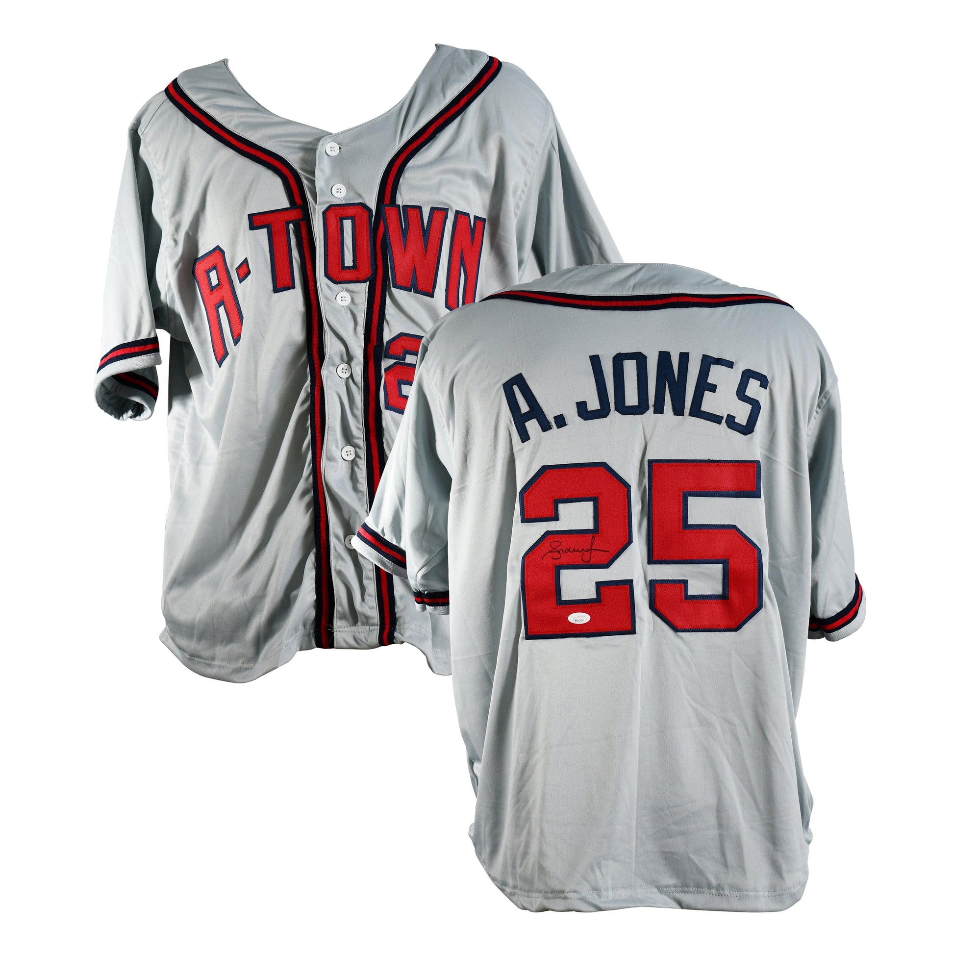 Andruw Jones Signed Atlanta Braves Jersey.Certified by JSA authentic-signatures