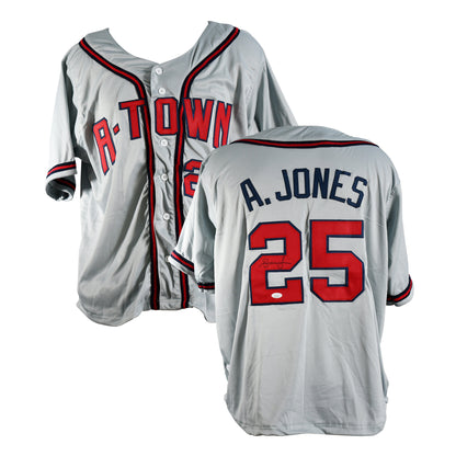 Andruw Jones Signed Atlanta Braves Jersey.Certified by JSA authentic-signatures