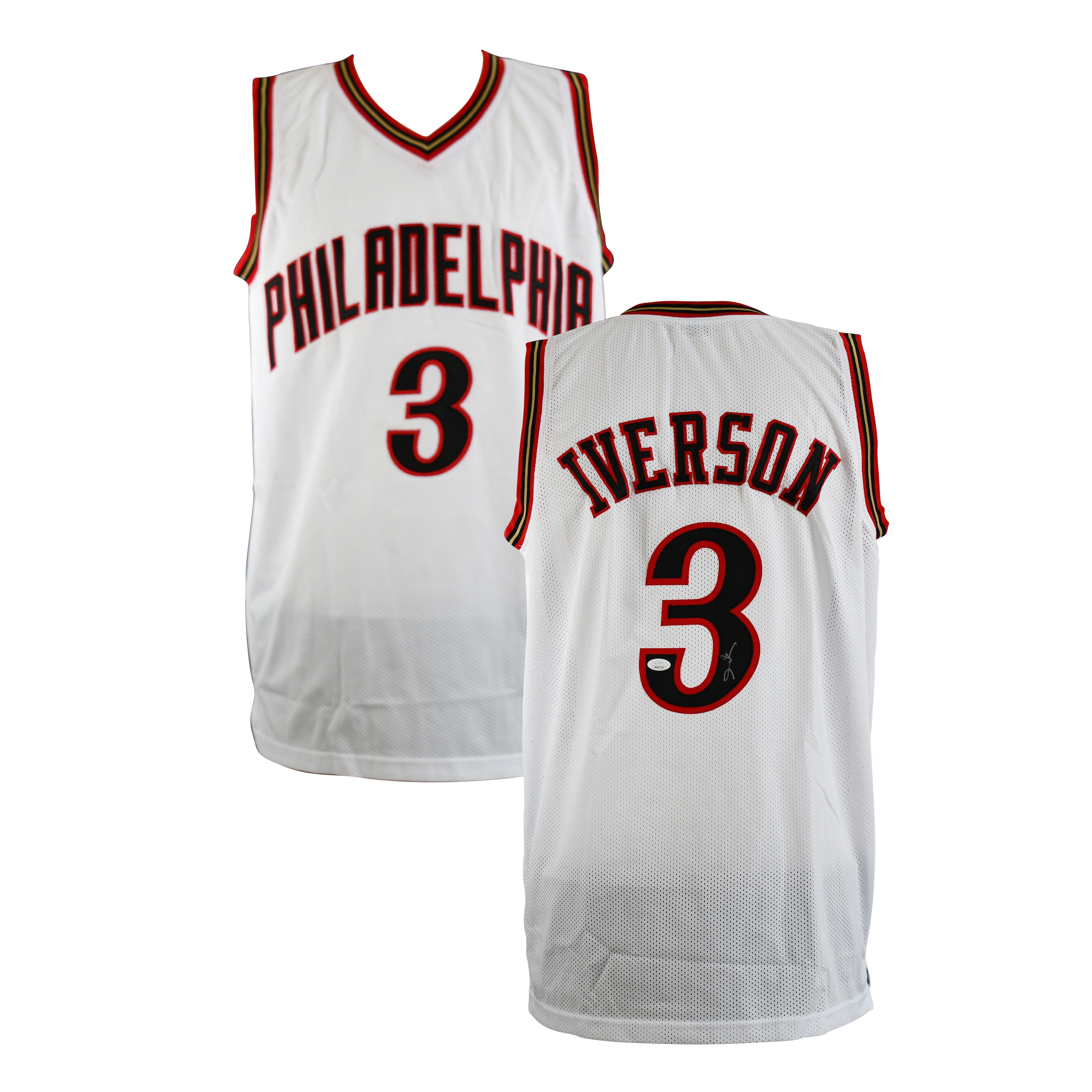 Allen Iverson Signed white Philadelphia 76ers Jersey