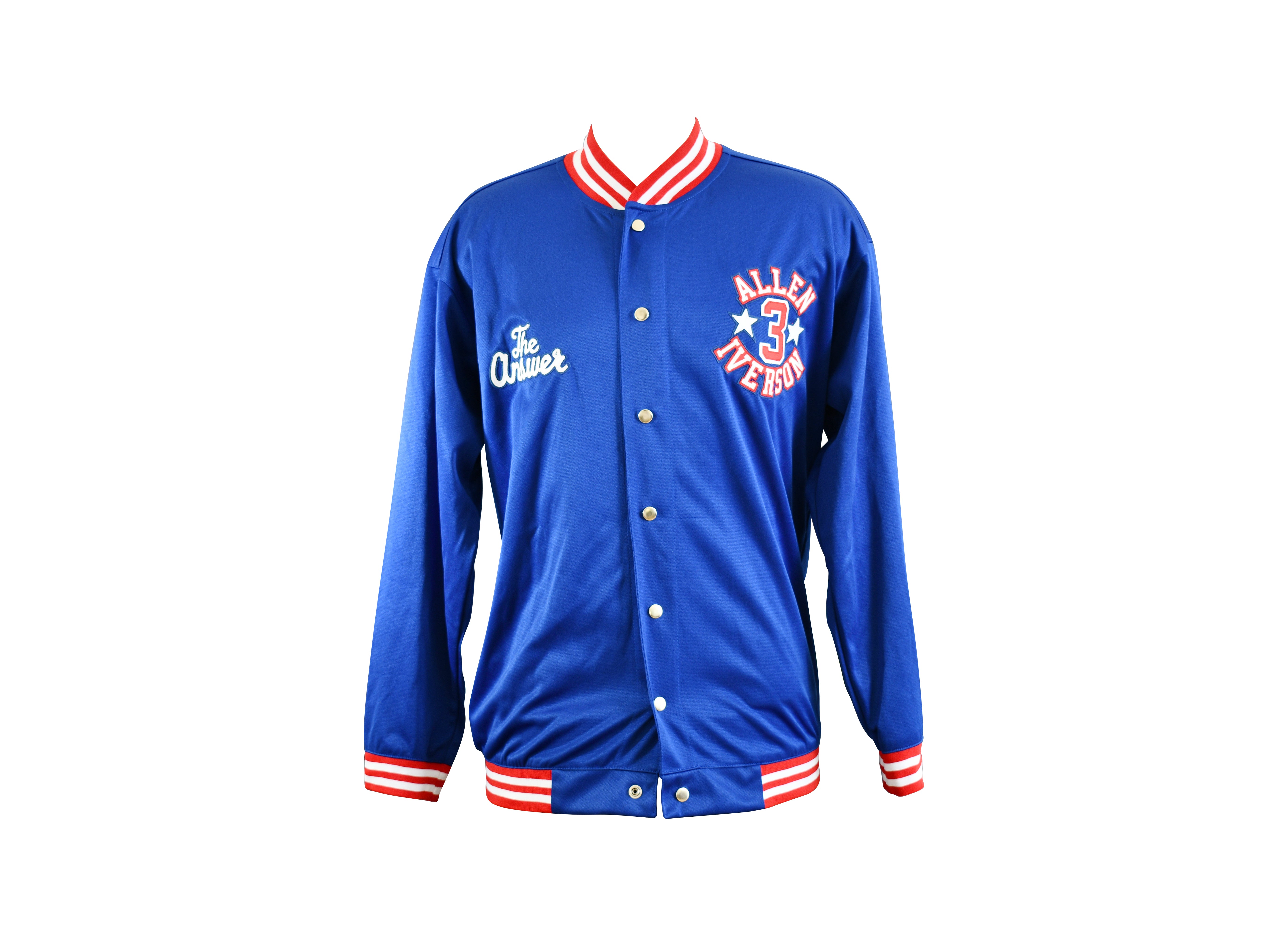 Allen Iverson Signed Philadelphia 76ers Warm-Up Jacket