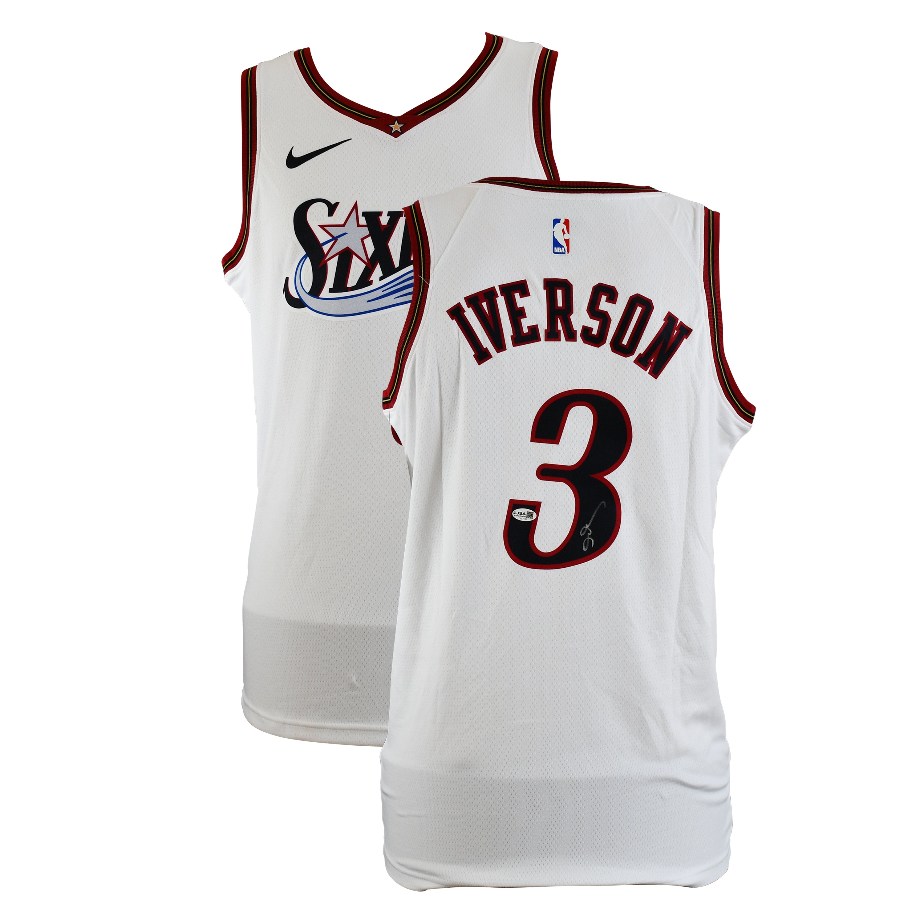 Allen Iverson Signed Philadelphia 76ers Mitchel and Ness Jersey