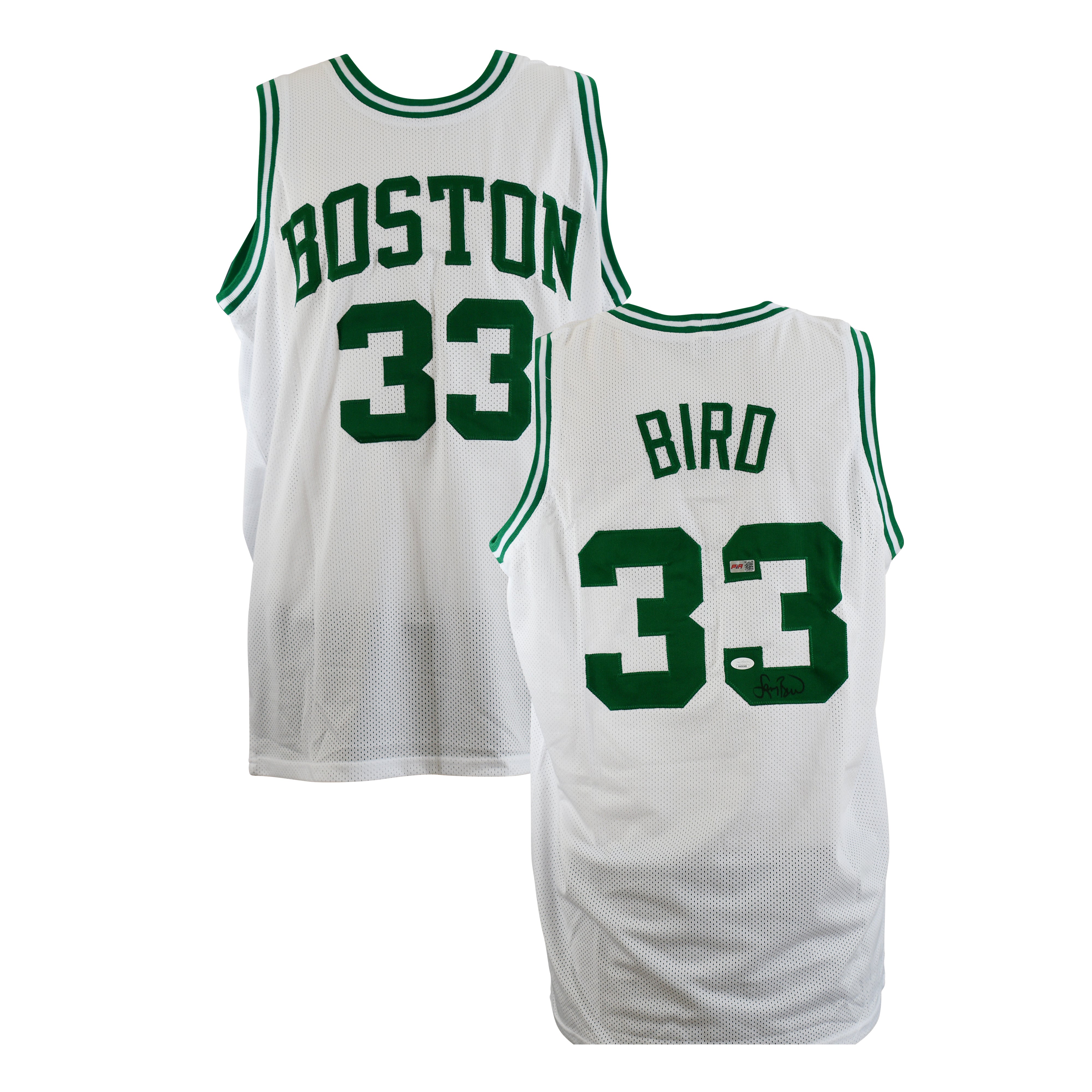 Larry Bird Signed Boston White Jersey