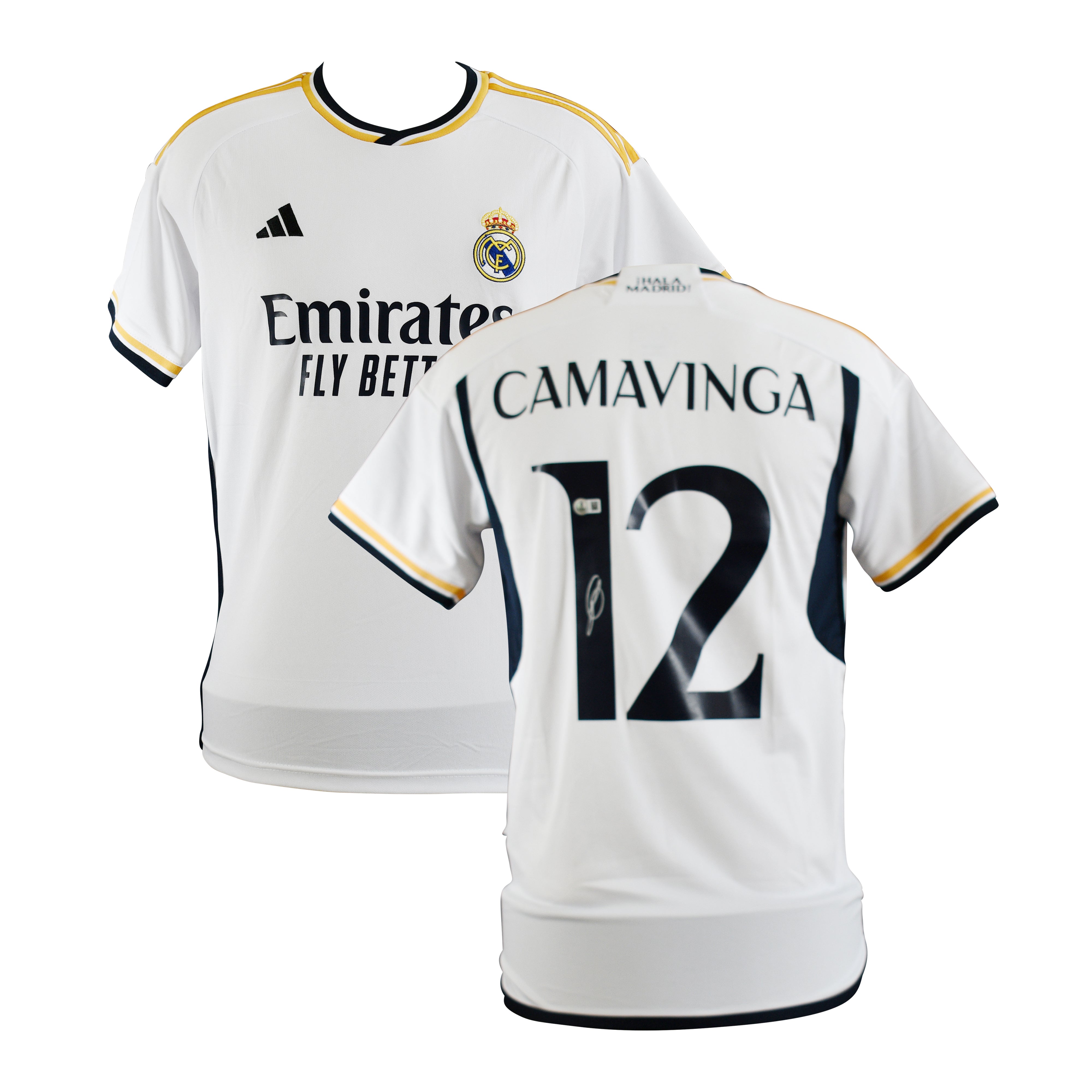 Eduardo Camavinga Signed Real Madrid White Jersey