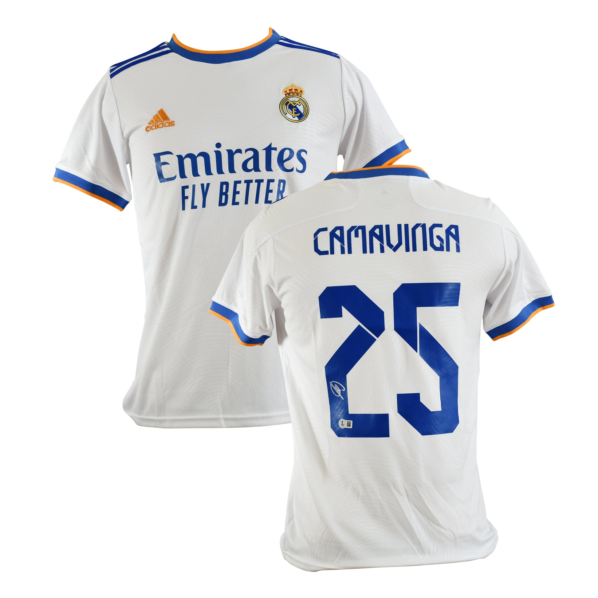 Eduardo Camavinga Signed Real Madrid Jersey Certified by Beckett authentic-signatures