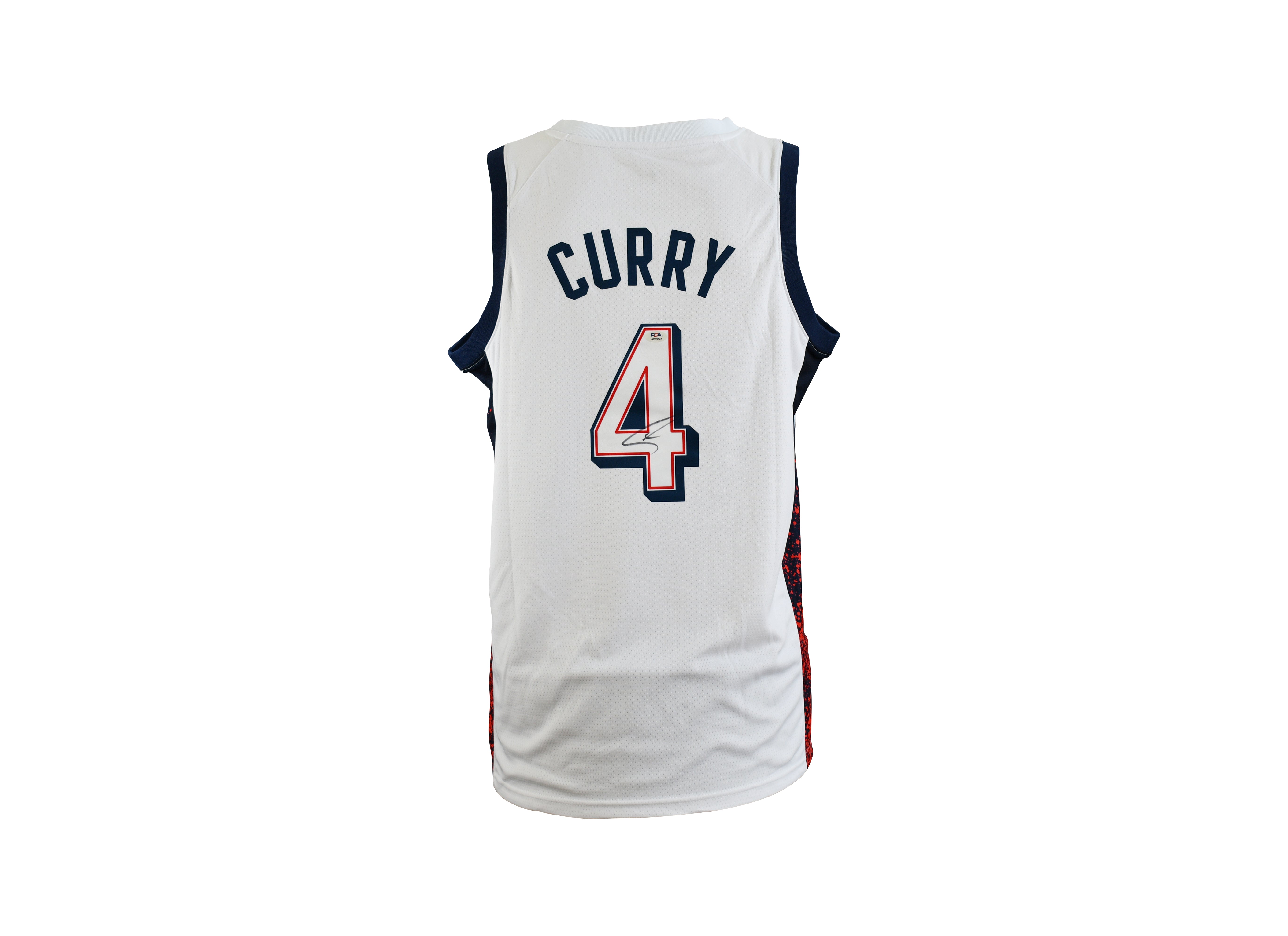 Stephen Curry Signed Team USA Olympic Games  Paris 2024 Jersey
