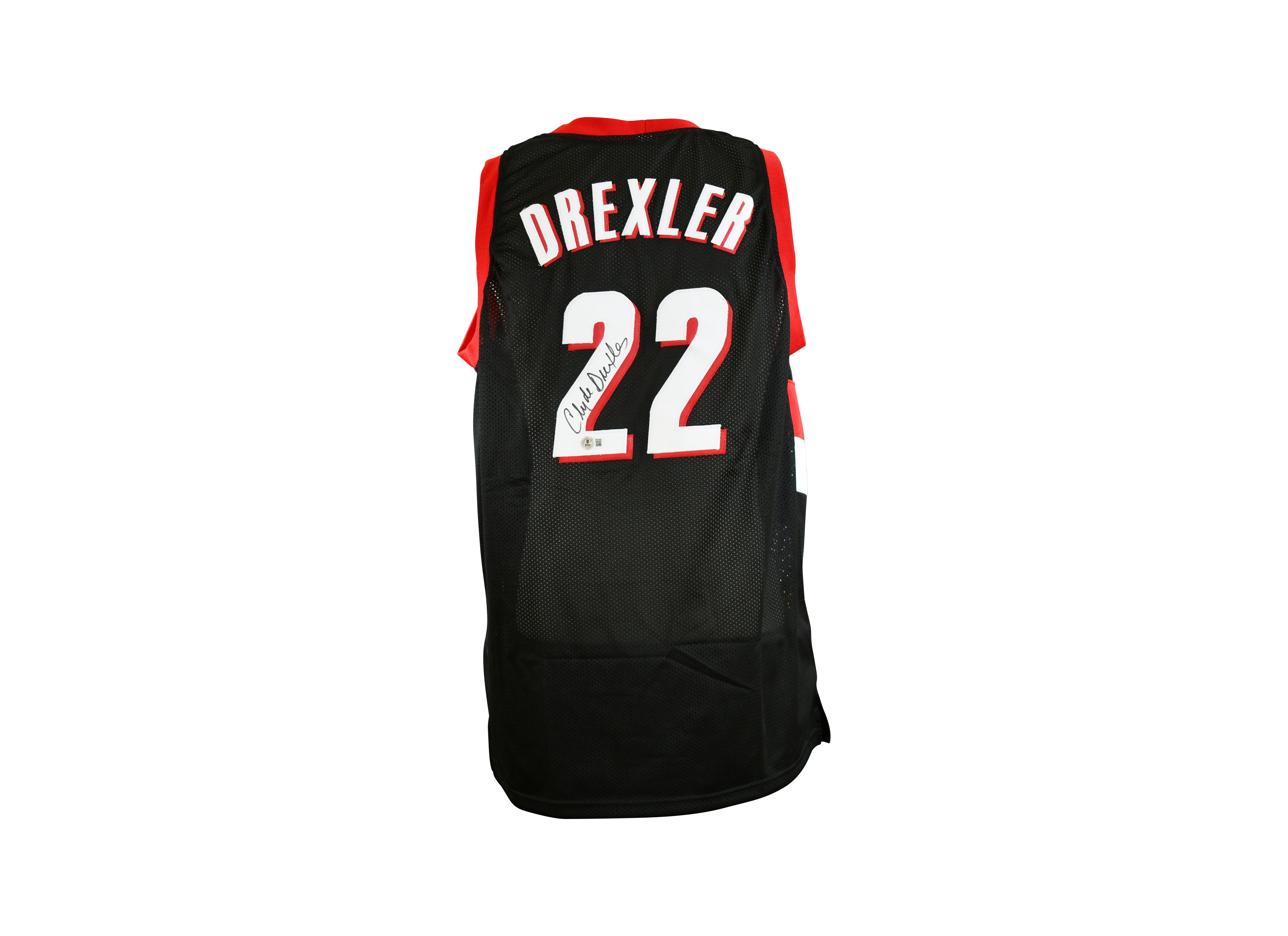 Clyde Drexler Signed Portland Trail Blazers Jersey