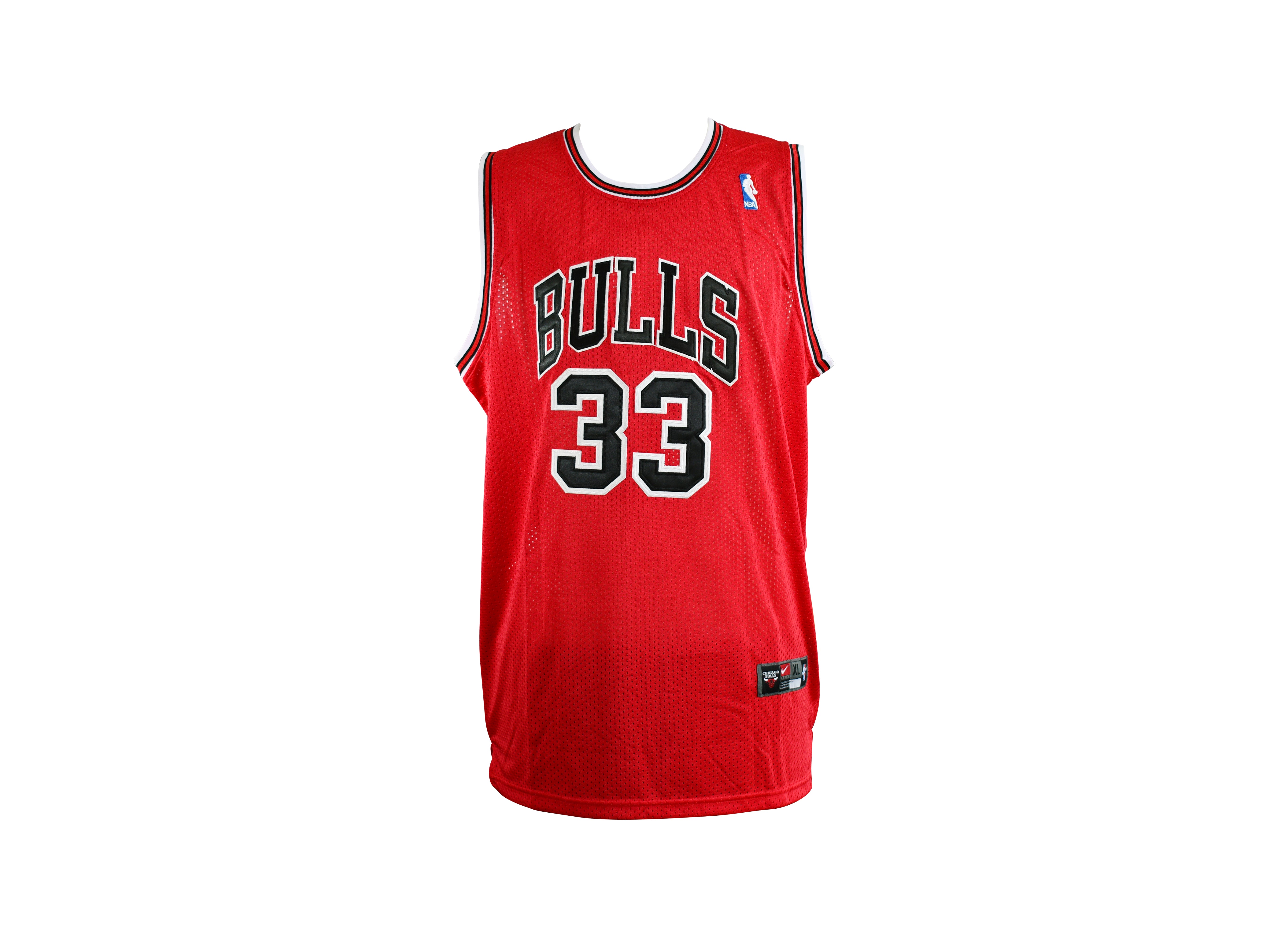 Scottie Pippen Signed Chicago Bulls Jersey Inscribed "HOF 10" & "6x Champ"