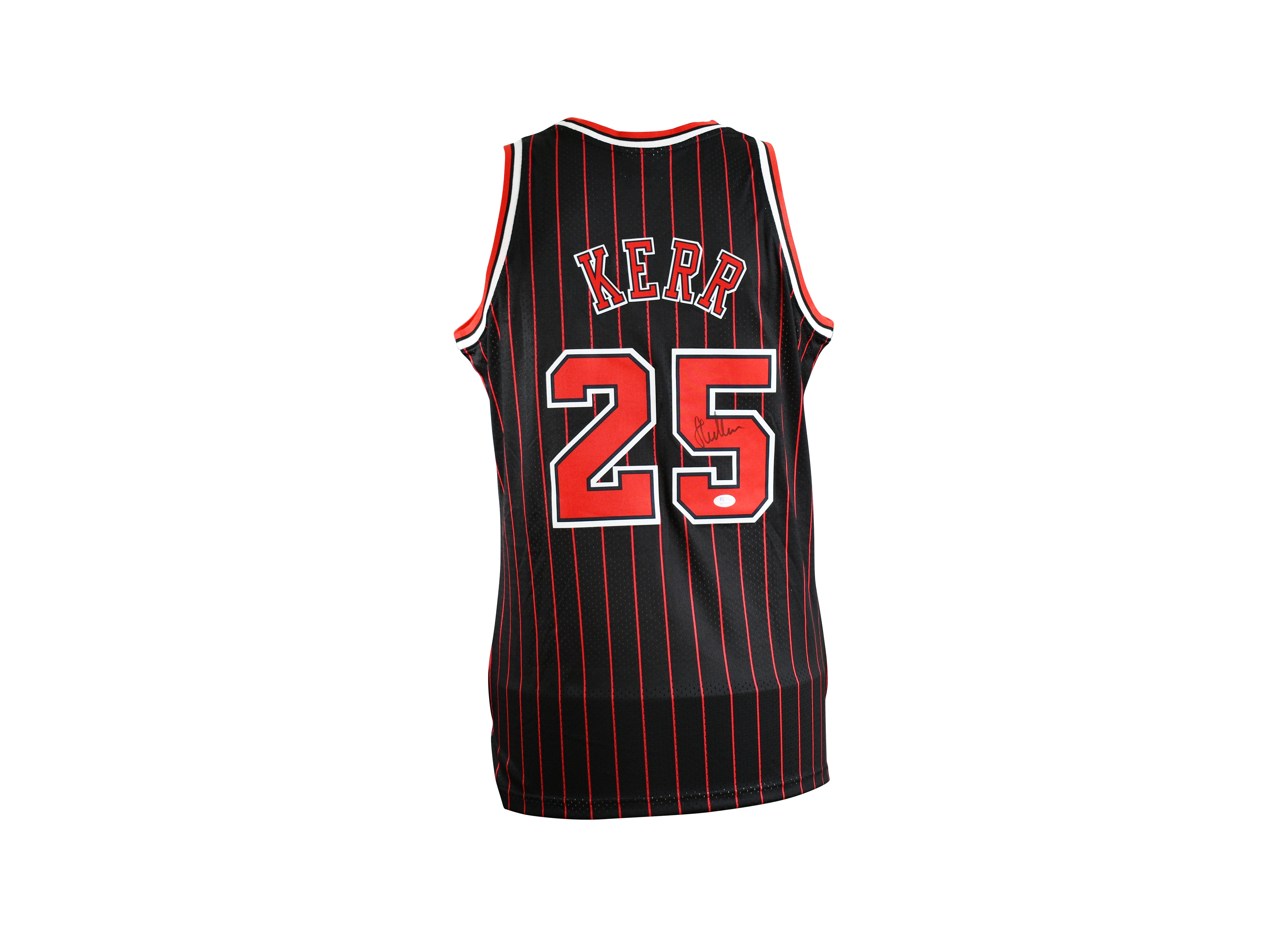 Steve Kerr Signed Chicago Bulls Jersey with NBA Final Patch