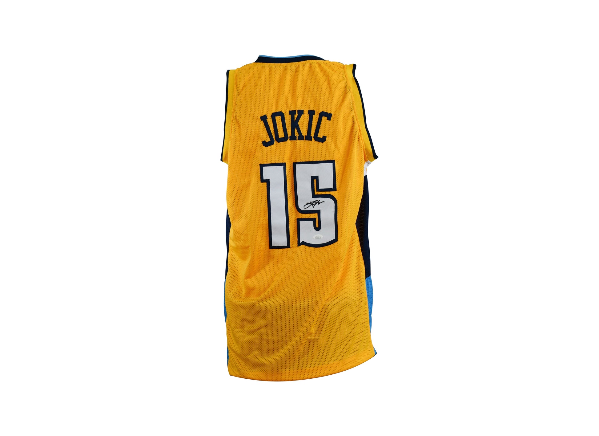 Maillot Custom Exterieur Denver Nuggets signe par Nikola Jokic certifie par JSA authentic-signatures